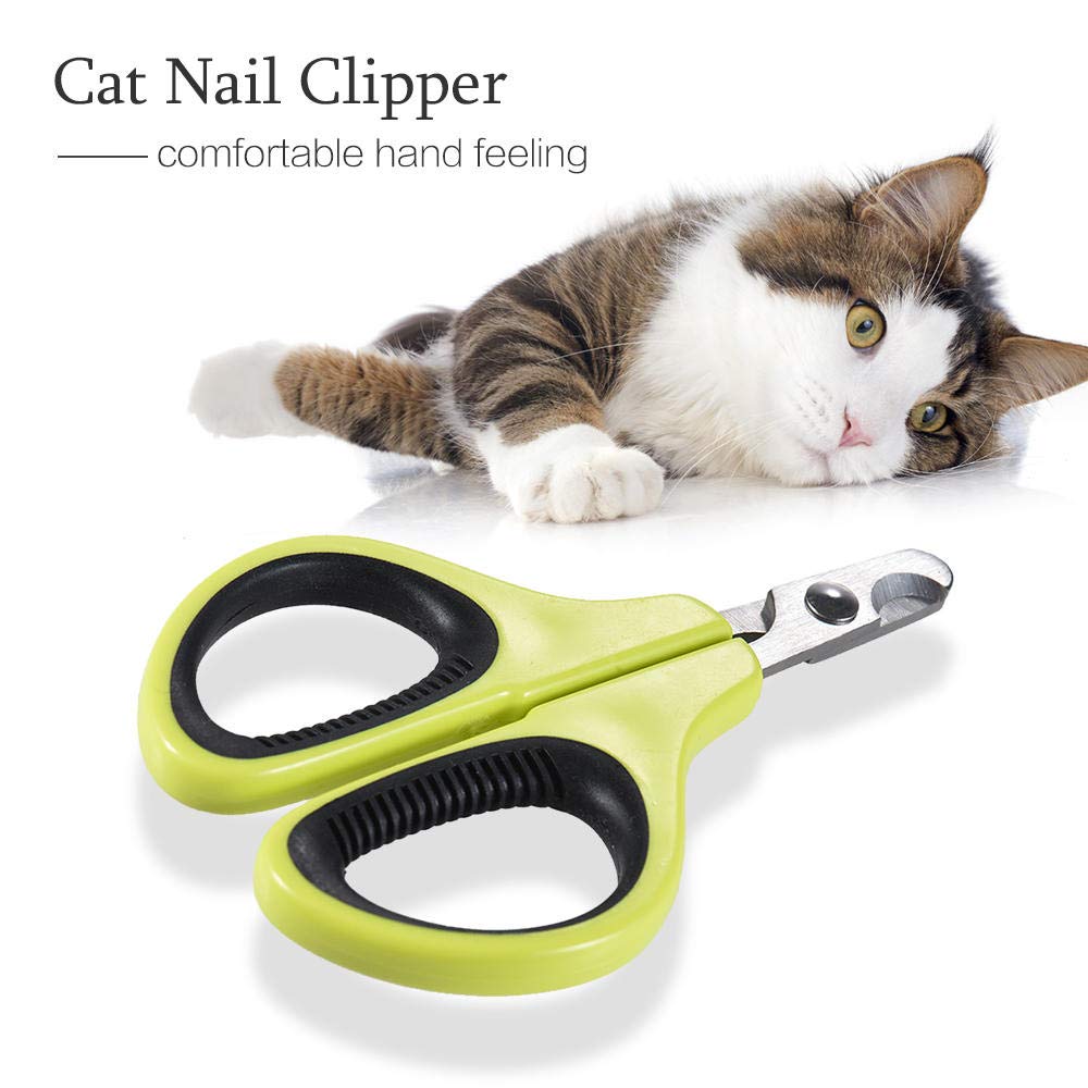 Premium Pet Nail Clipper Set - 2PCS Professional Cat & Dog Nail Trimmers for Puppy, Kitten, Rabbit, Bird & Small Animals | Safe Grooming Tool for Home Pet Care & Nail Maintenance