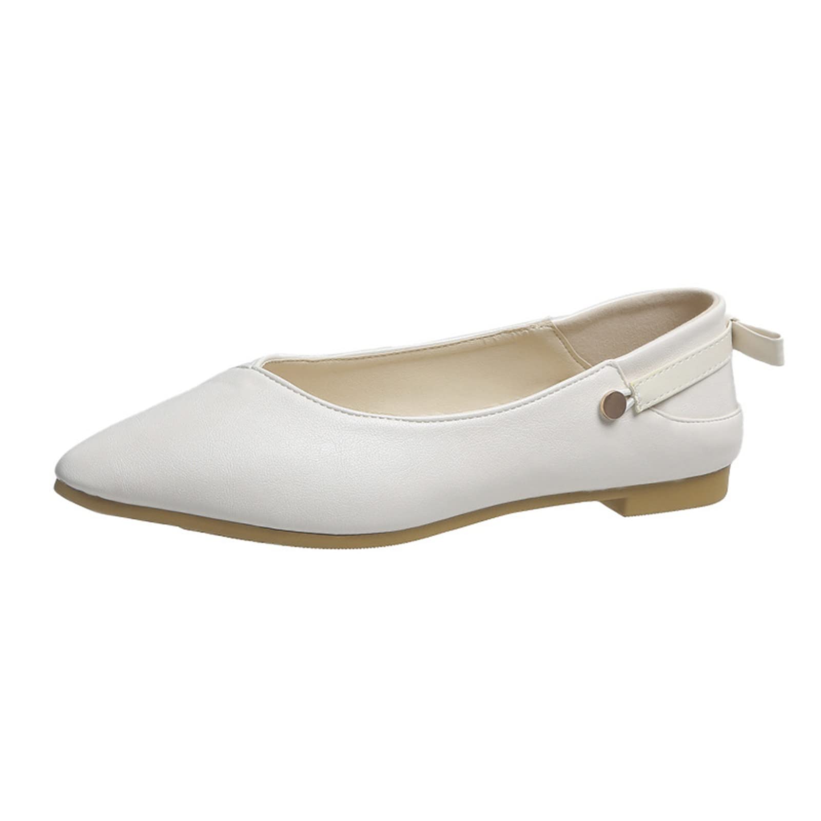 Women's Breathable Casual Slip-On Shoes - Comfortable Outdoor Fashion Sneakers for Walking, Travel & Daily Wear (White, Size 8)