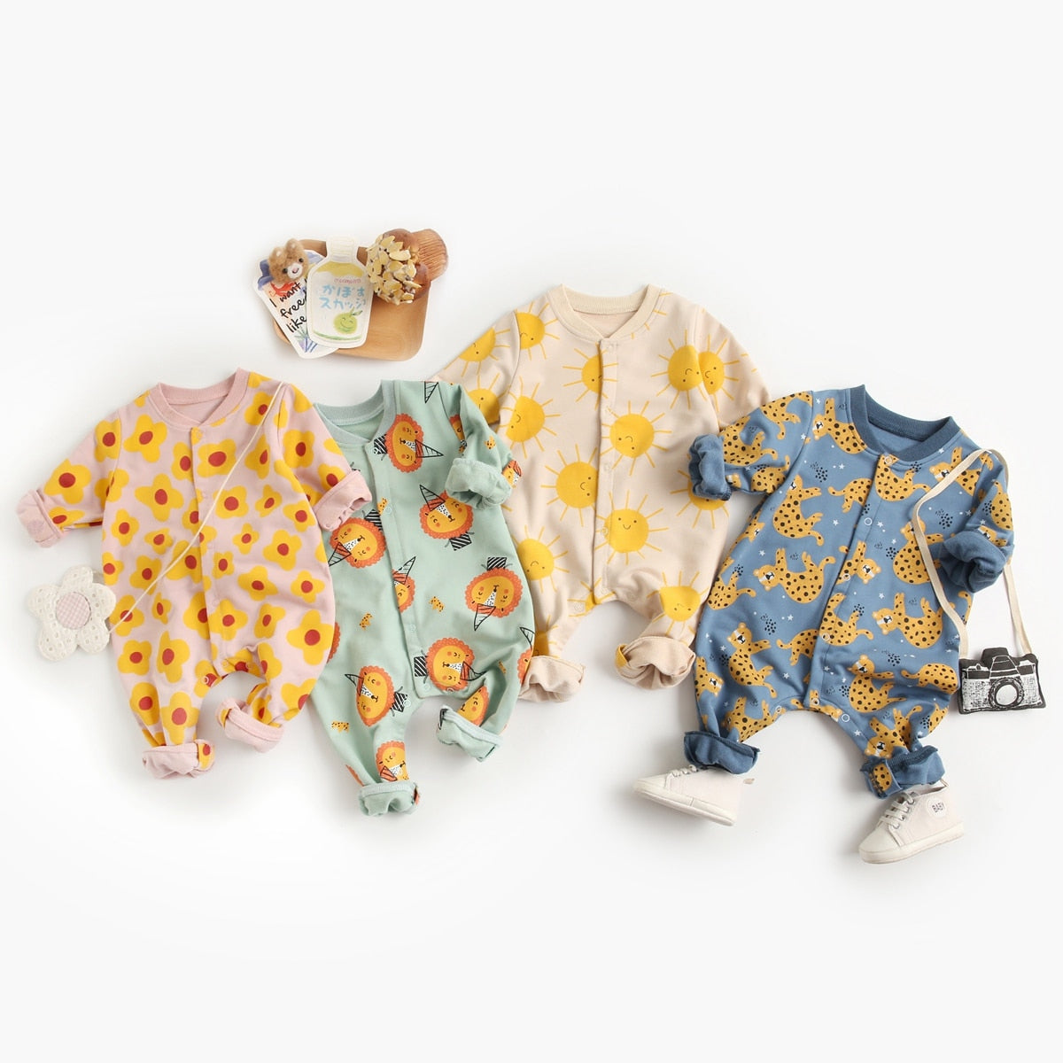 Adorable & Comfortable Baby Rompers for Boys & Girls - Soft Cotton Onesies for Playtime, Sleep & Everyday Wear
