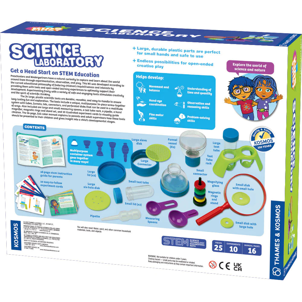 Kids First Science Laboratory Kit - STEM Educational Toys for Children - Fun Science Experiments for Home & Classroom Learning