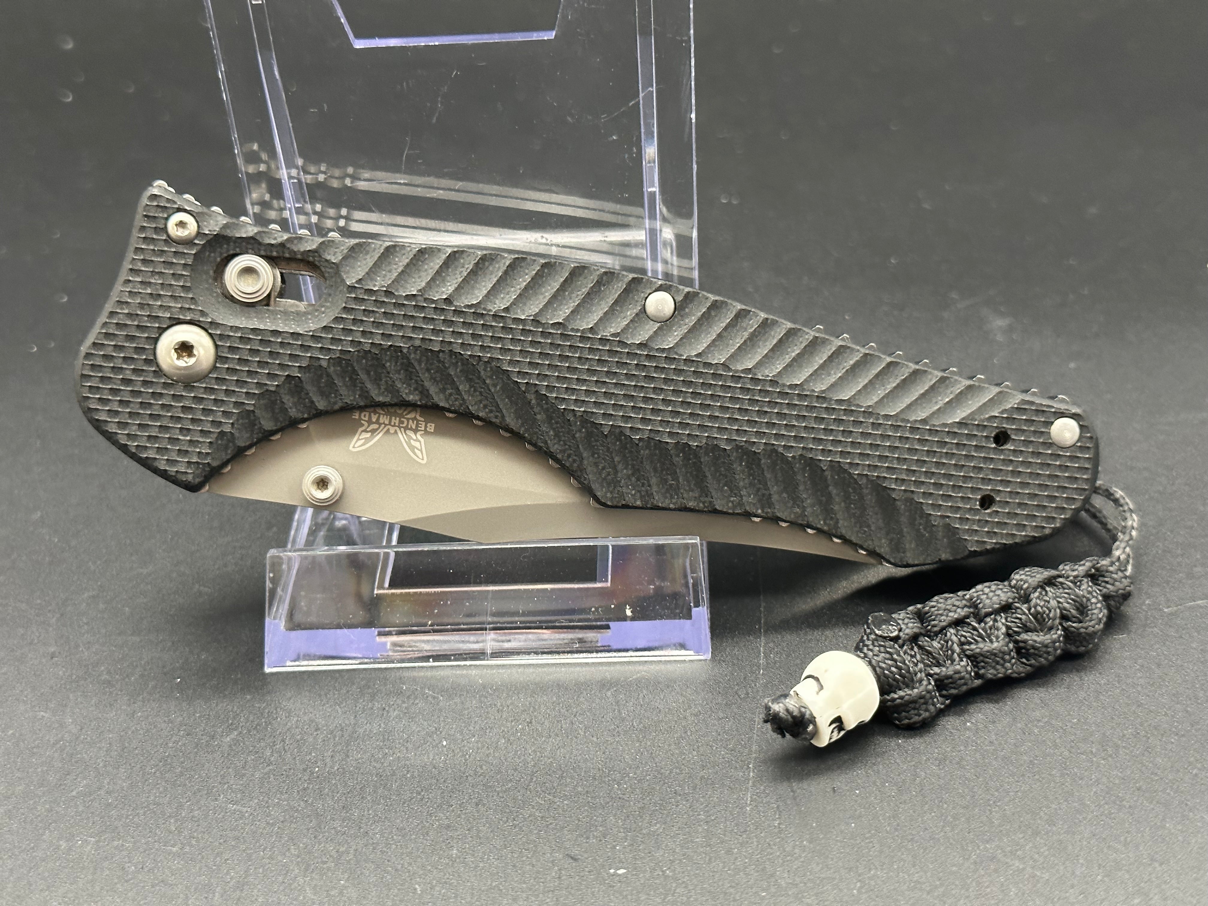 Benchmade Contego 810 Folding Knife - CPM M4 Steel Blade, Black G10 Handle - Perfect for Outdoor Camping, Hunting & Everyday Carry (EDC)