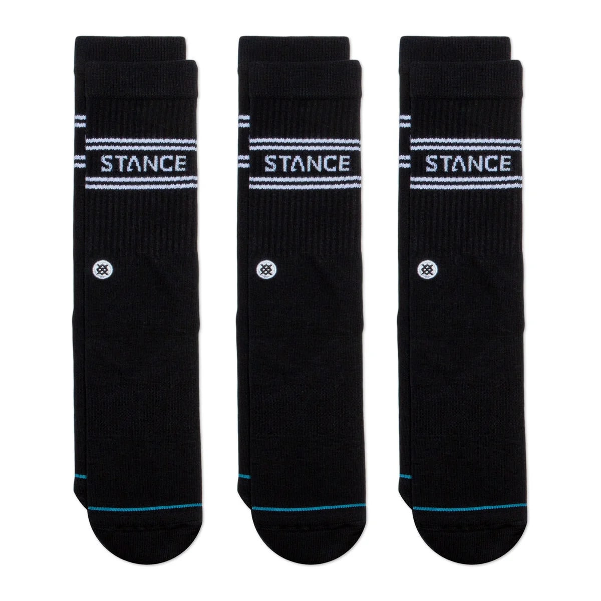 Stance Basic 3 Pack Crew Socks for Men & Women - Comfortable Cotton Athletic Socks for Running, Gym, Workout & Everyday Wear