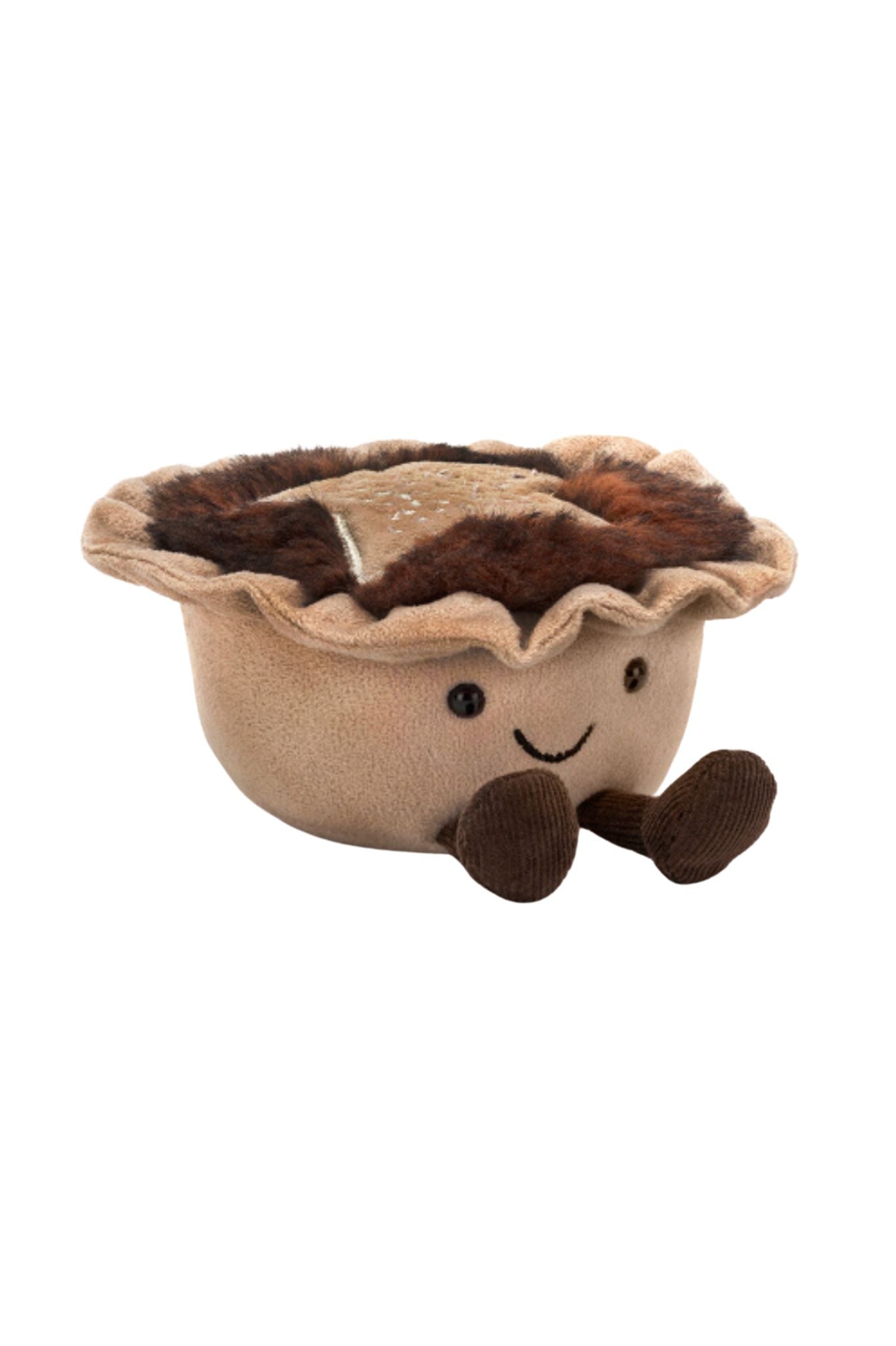 Jellycat Amuseables Mince Pie Plush Toy - Soft & Cuddly Christmas Gift for Kids & Adults | Holiday Decor, Stocking Stuffer, Cozy Home Accent