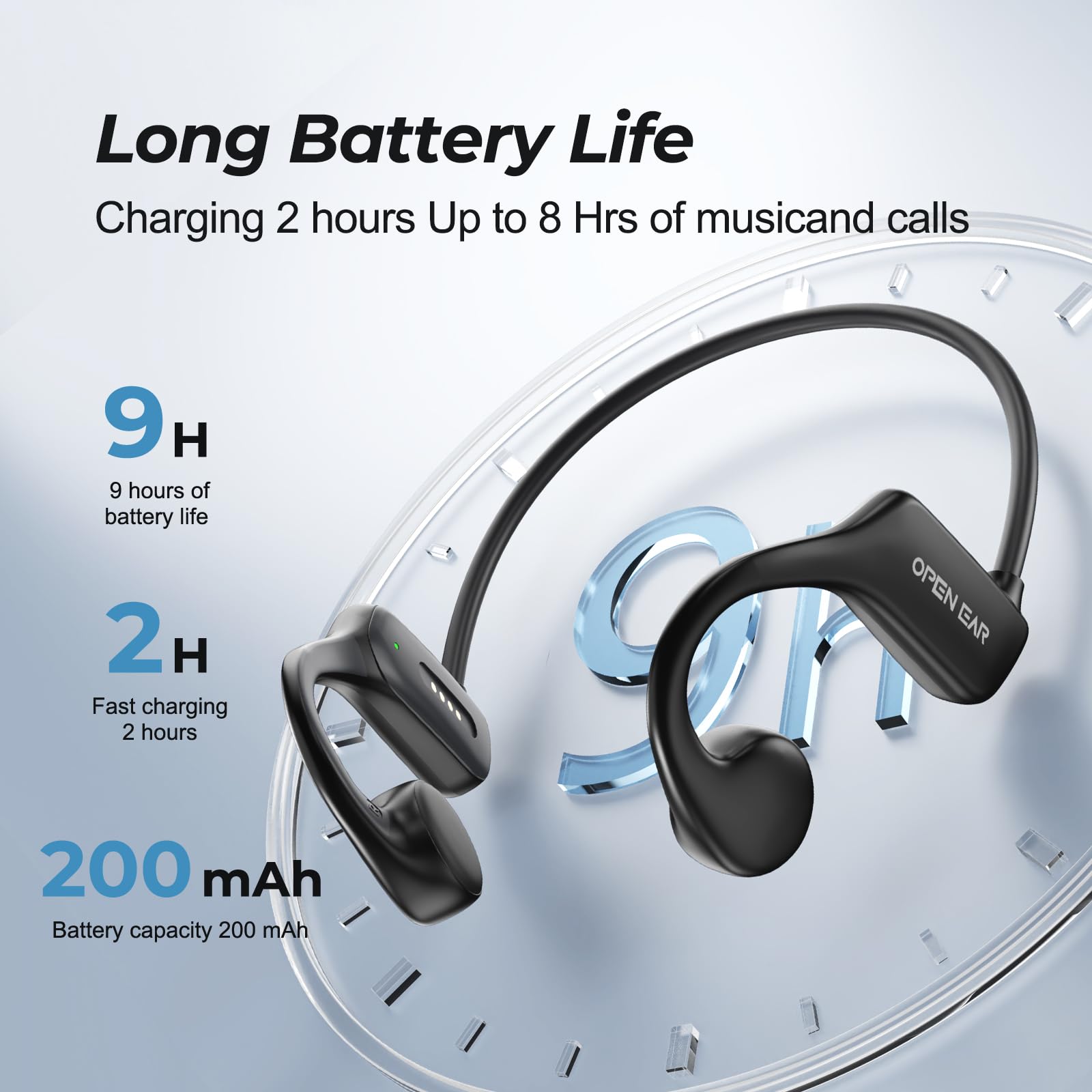 Bone Conduction Headphones for Swimming - IP68 Waterproof Wireless Bluetooth 5.3 Headset with 32GB MP3 Player | Open Ear Sports Earphones for Swimming, Running, Cycling & Driving | Perfect for Pool Workouts, Gym Training & Outdoor Activities