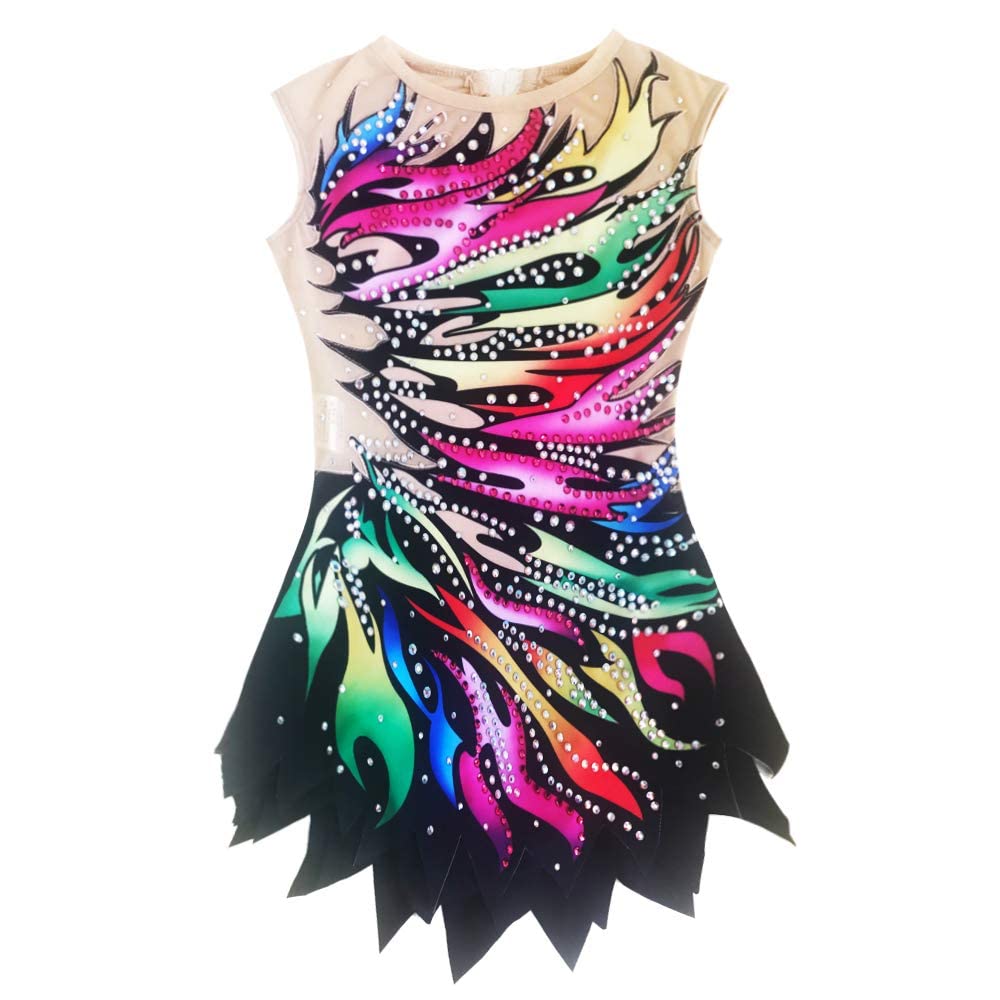 LIUHUO Shiny Crystal Gymnastics Leotard for Women - Competition & Performance Wear