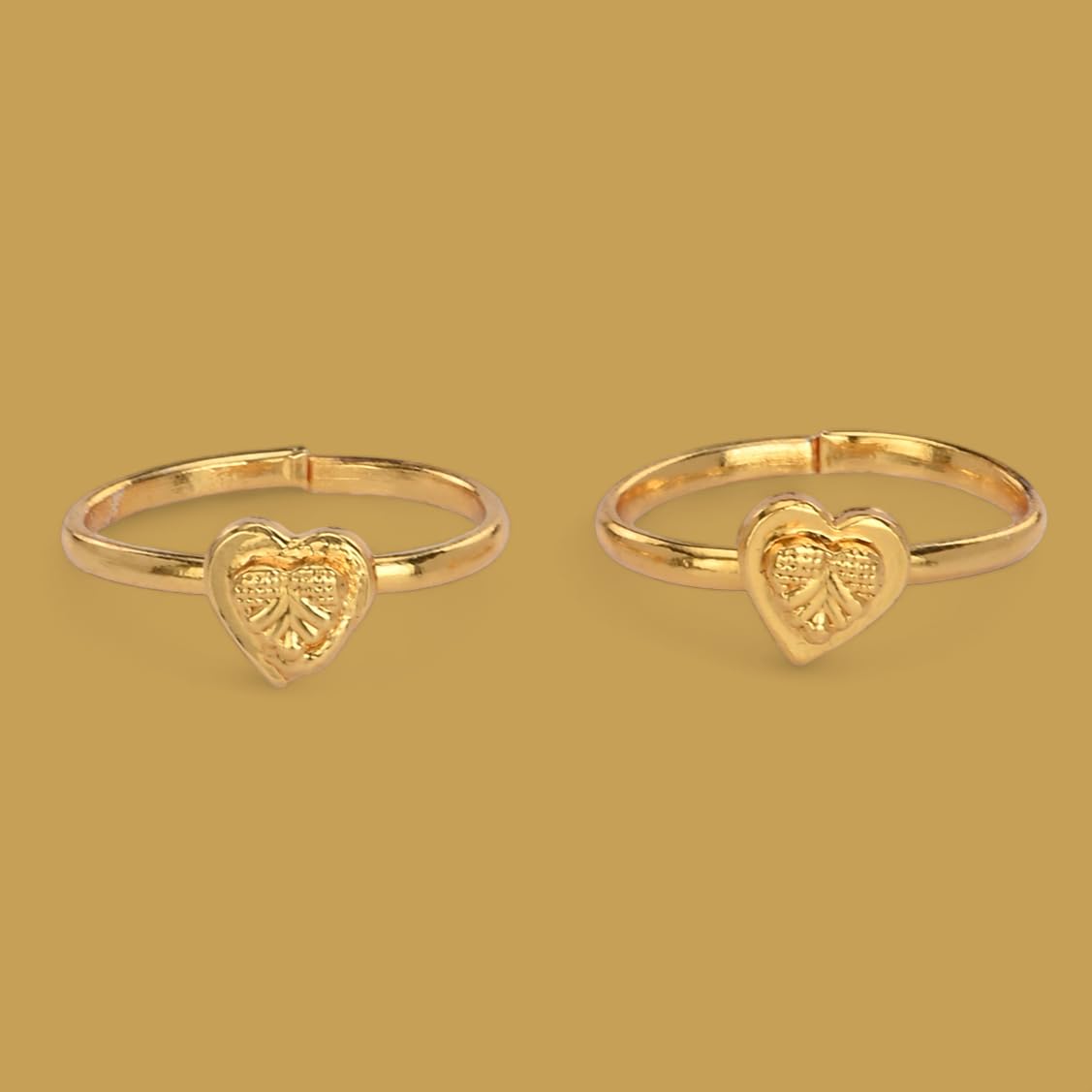 AanyaCentric Adjustable Toe Rings for Women - Trendy & Fashionable Combo of 2 Pairs - Perfect for Beach, Summer Outfits and Boho Style Accessories