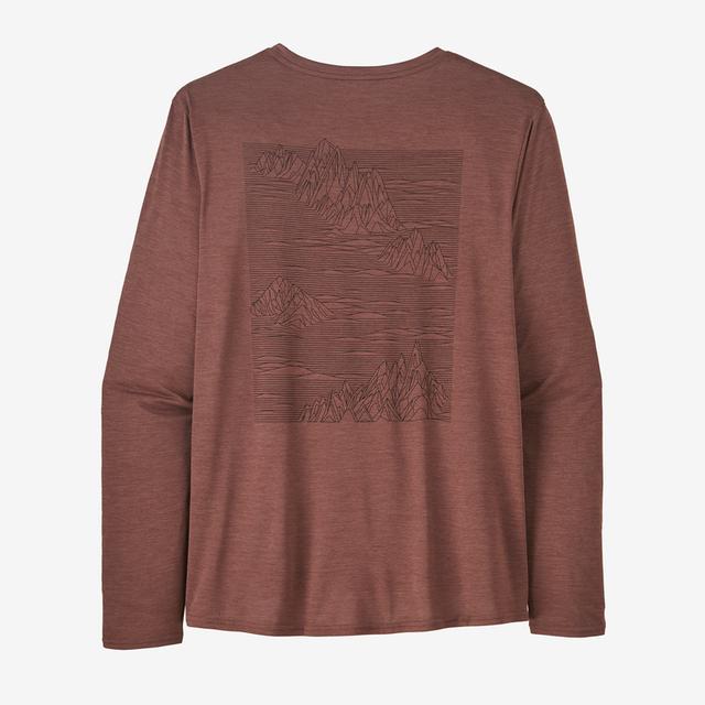 Men's Long Sleeve Capilene Cool Daily Graphic T-Shirt - Moisture Wicking & Breathable for Hiking, Travel & Outdoor Activities