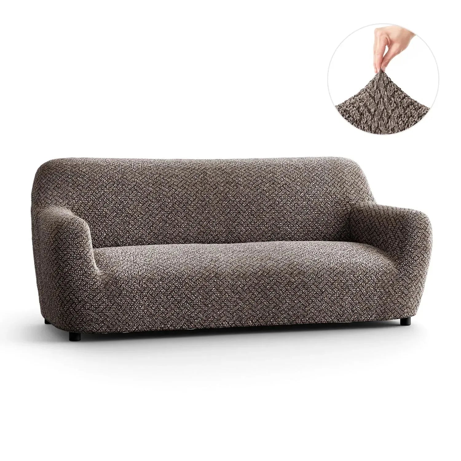 3 Seater Sofa Slipcover - Soft Microfiber Printed Fabric - Perfect for Living Room, Family Room & Home Decor