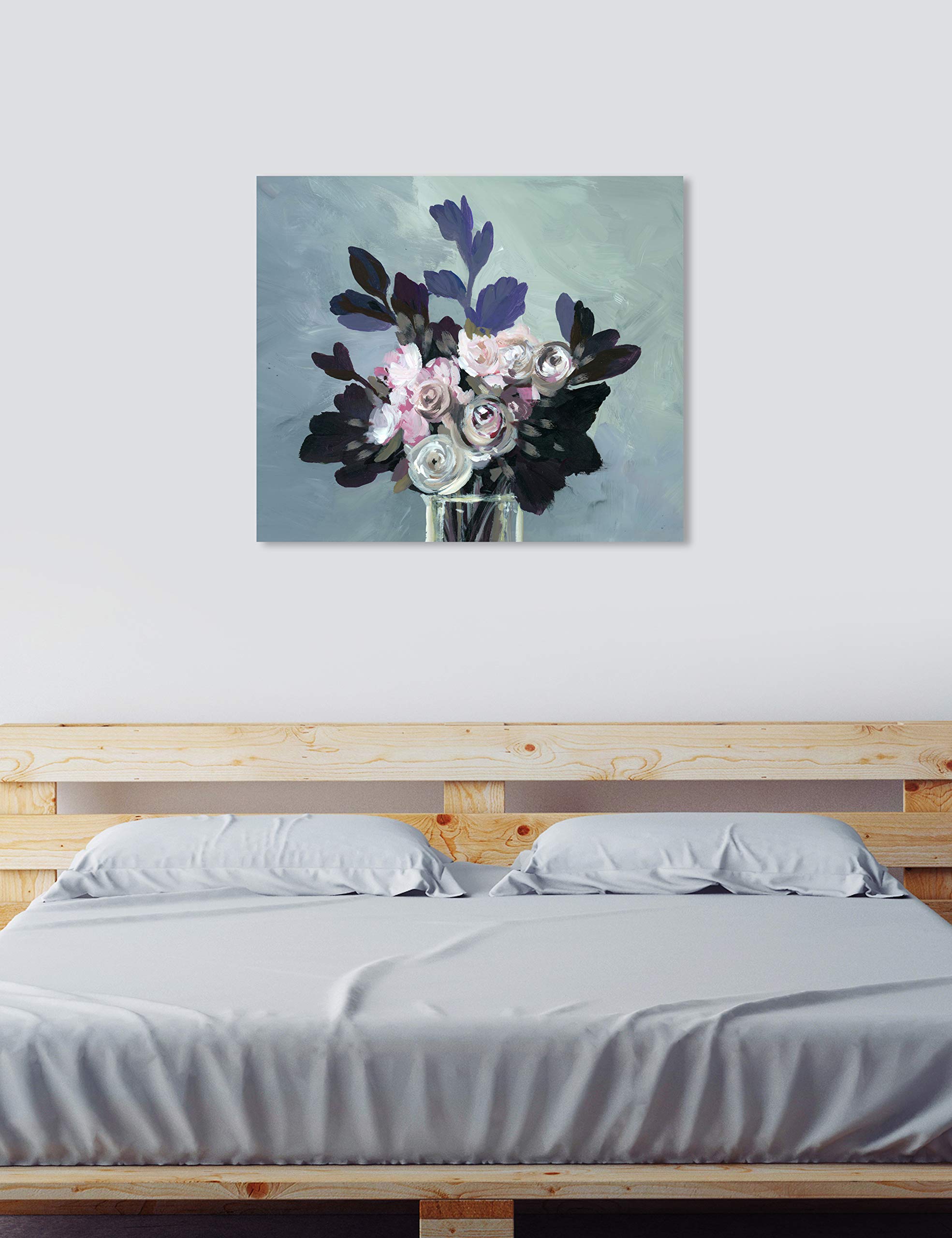 Oliver Gal Artist Co. Floral Wall Art Canvas Print 'Dried Buds' - 45x36 Inch Pink & Green Botanical Home Decor - Perfect for Living Room, Bedroom & Office Wall Decoration
