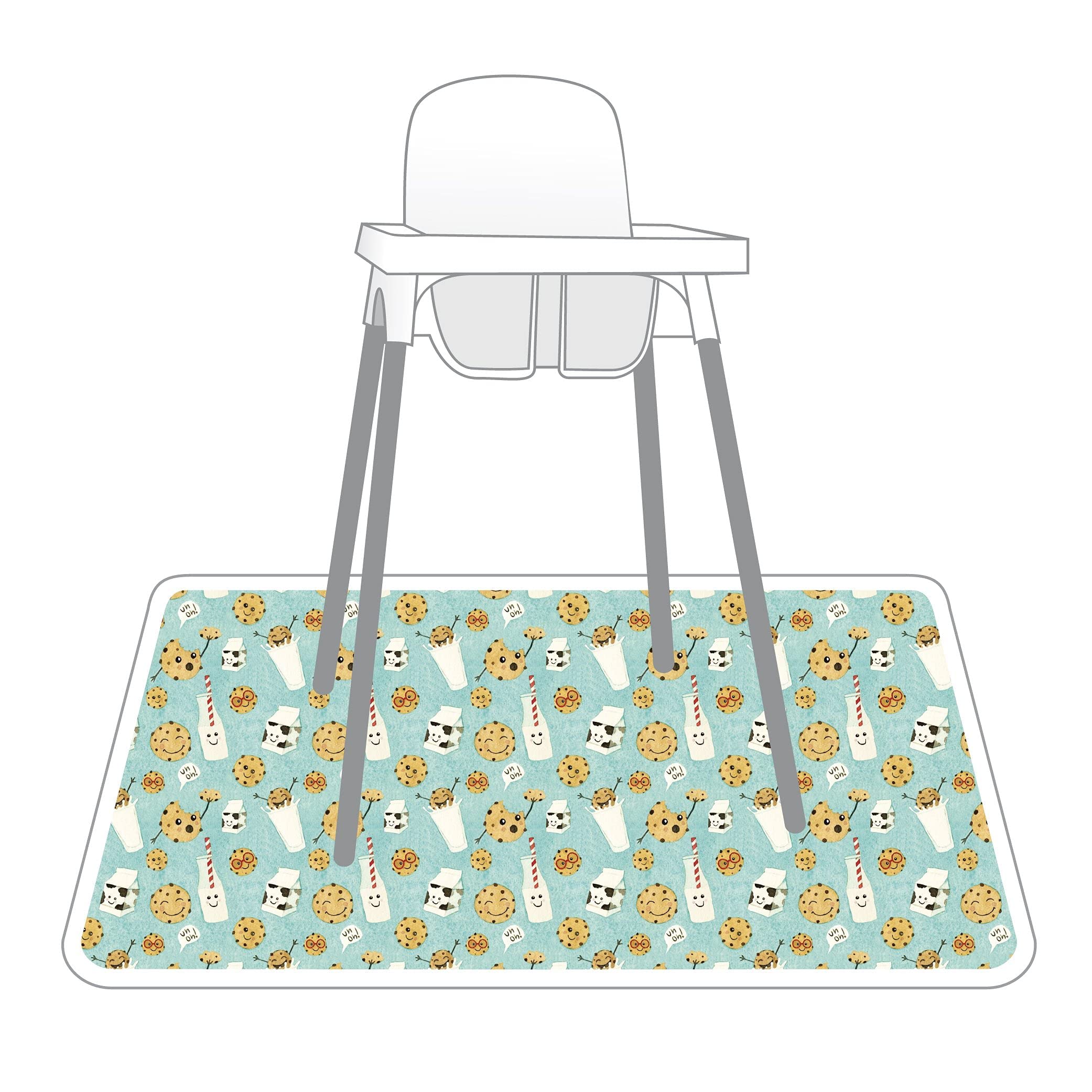 BapronBaby Waterproof Splash Mat for High Chairs - 45