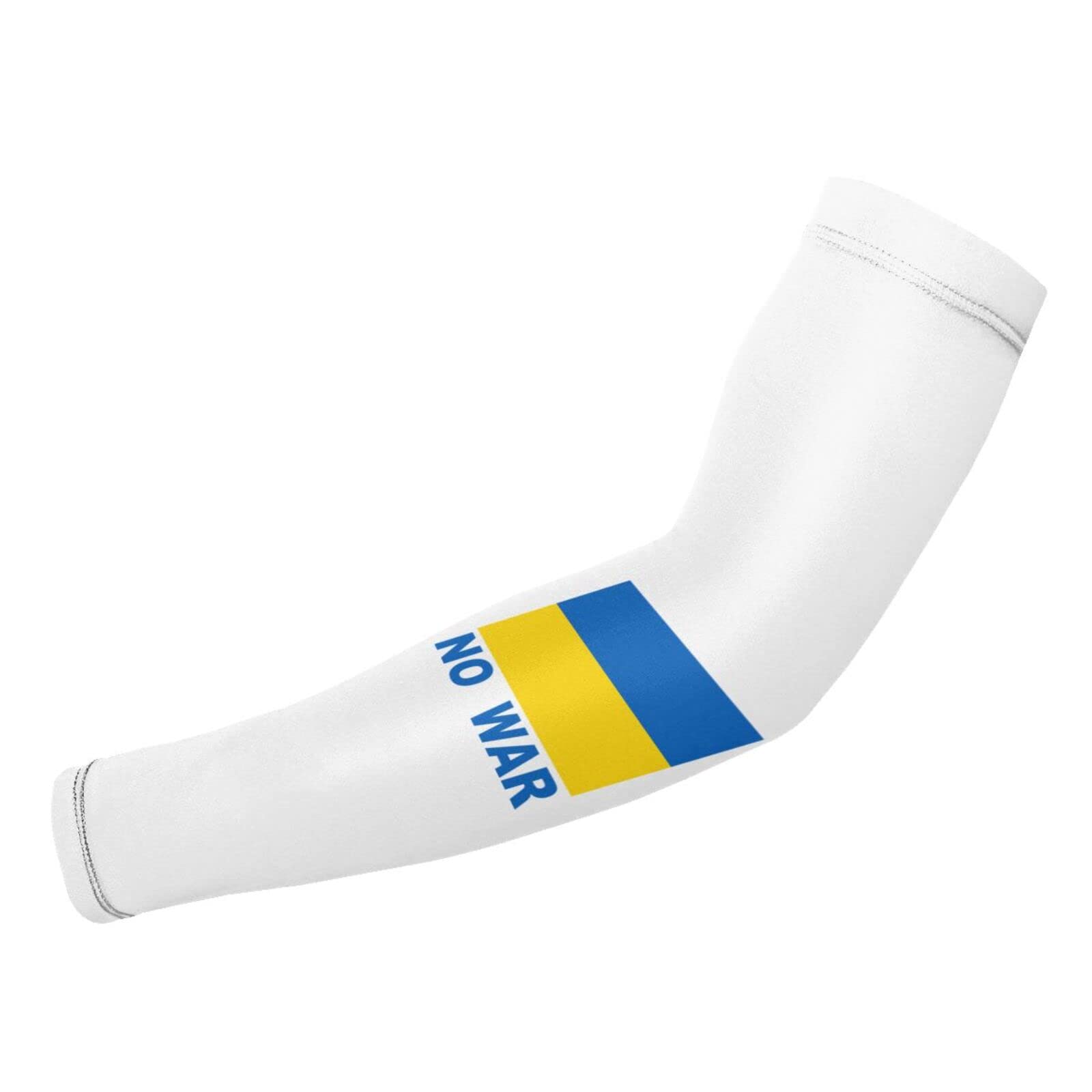 Ukrainian Flag Arm Sleeves - Cooling & Warming UV Protection Arm Guards (Pair) - Perfect for Sports, Outdoor Activities & National Pride Events