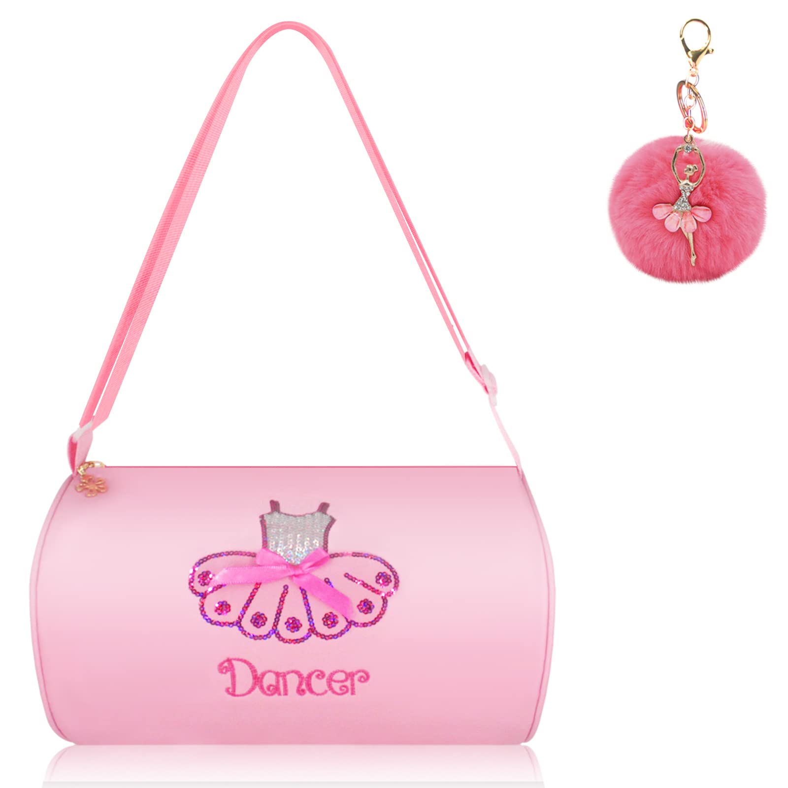 **Cute Ballet Dance Bag for Kids - Personalized Waterproof Tutu Duffle Bag for Girls | Perfect for Dance Classes, Recitals & Ballet Practice**