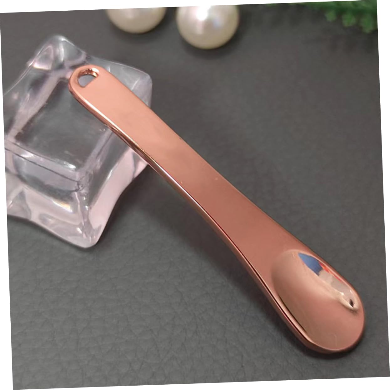 3Pcs Zinc Alloy Cosmetic Spoons - Facial Massage & Skincare Tools for Makeup, Lotion Application & Beauty Routine | Perfect for Spa, Home Skincare & Professional Use