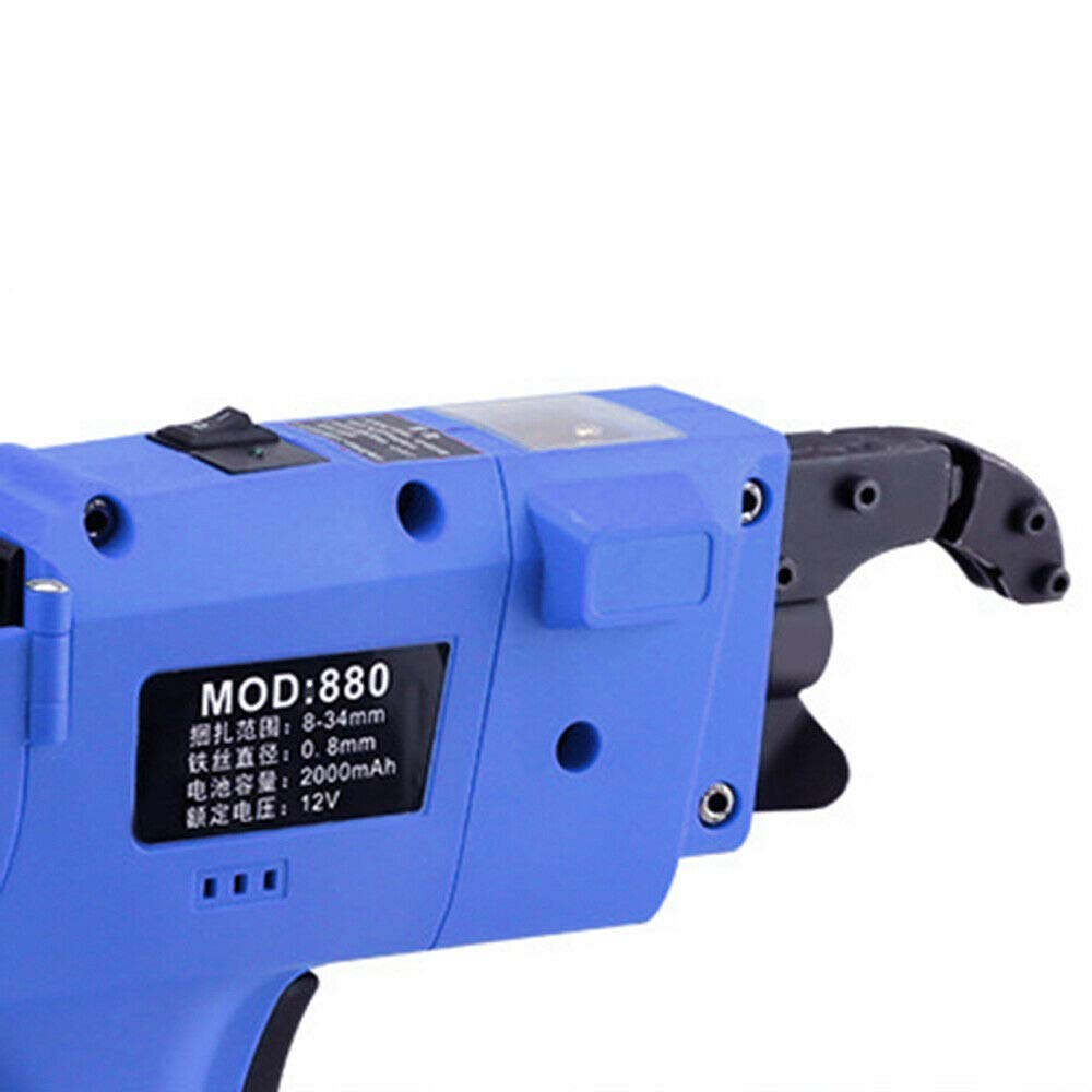 Automatic Electric Rebar Tying Machine - Handheld Steel Bar Binding Tool for Reinforcing Rods | Construction, Concrete Work & DIY Projects