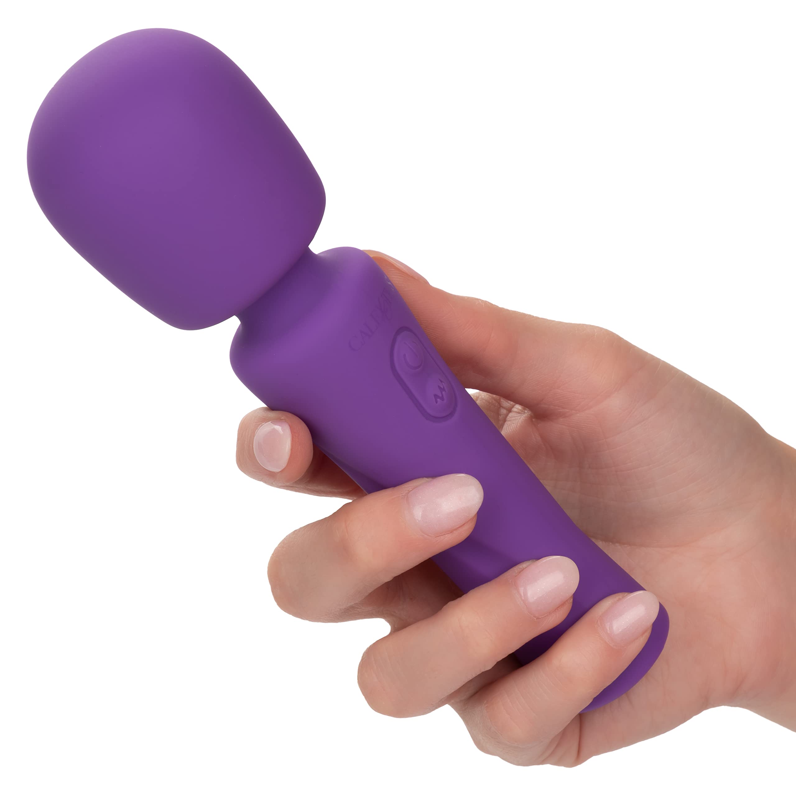 CalExotics Stella Liquid Silicone Wand Massager - Rechargeable Flexible Vibrator for Women - Purple Adult Sex Toy - Perfect for Couples Play & Solo Pleasure