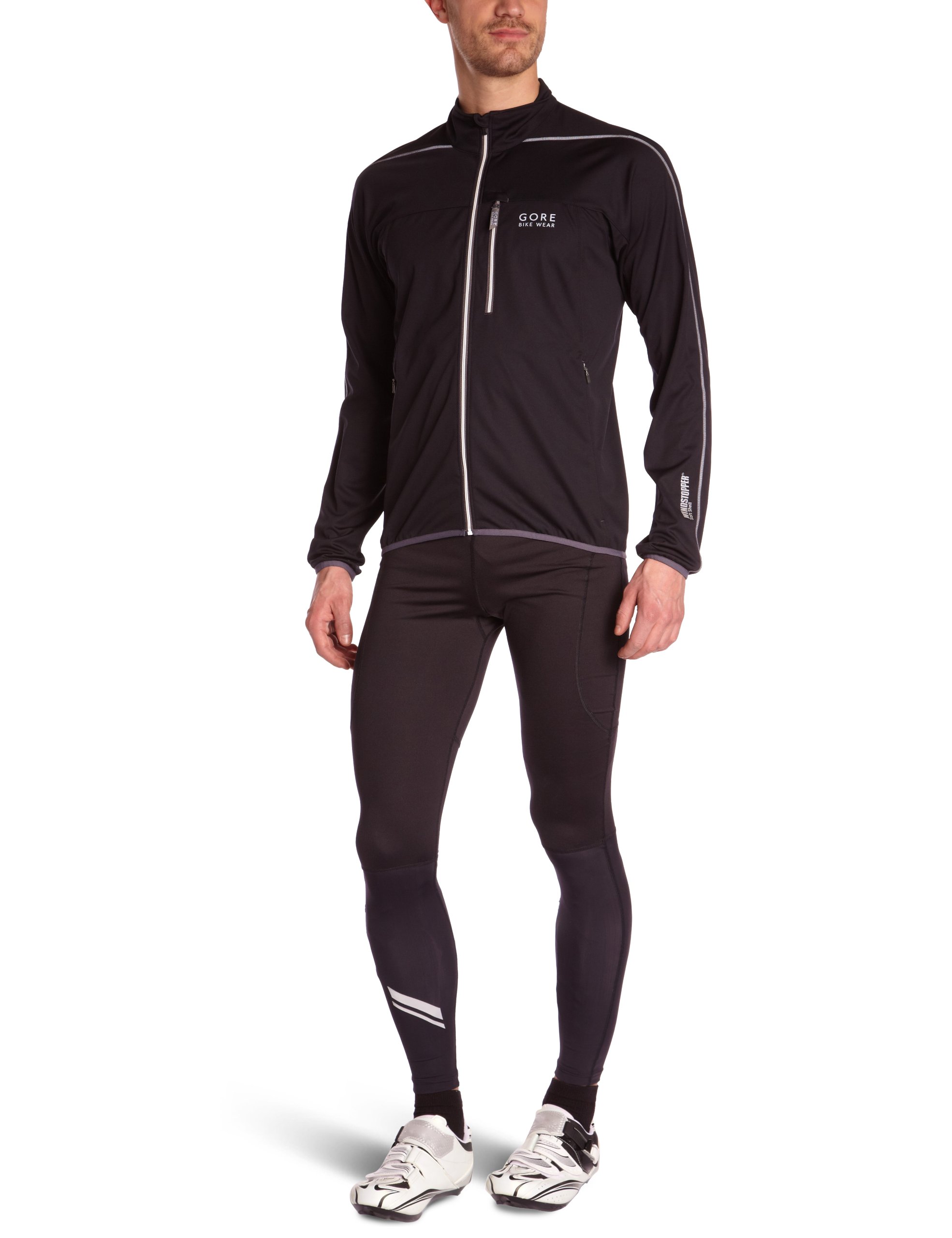 Gore Bike Wear Men's Countdown WindStopper Lightweight Cycling Jacket - Waterproof, Breathable, Windproof Bike Jacket for Men - Black/Graphite Grey - XL - Perfect for Road Cycling, Mountain Biking & Outdoor Sports