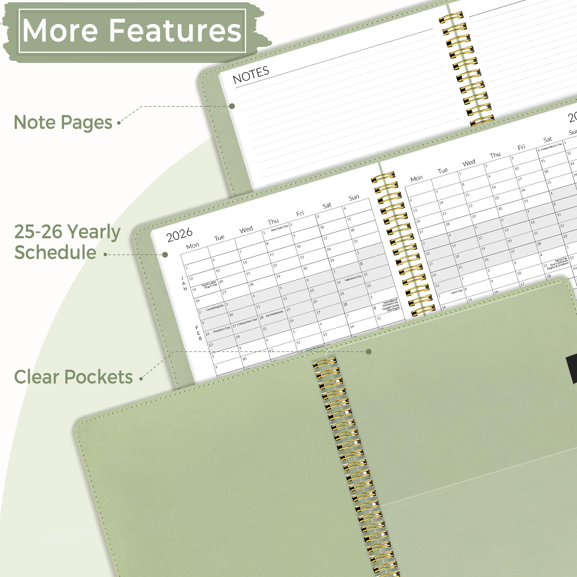 SUNEE 2025-2026 Monthly Planner 7.3