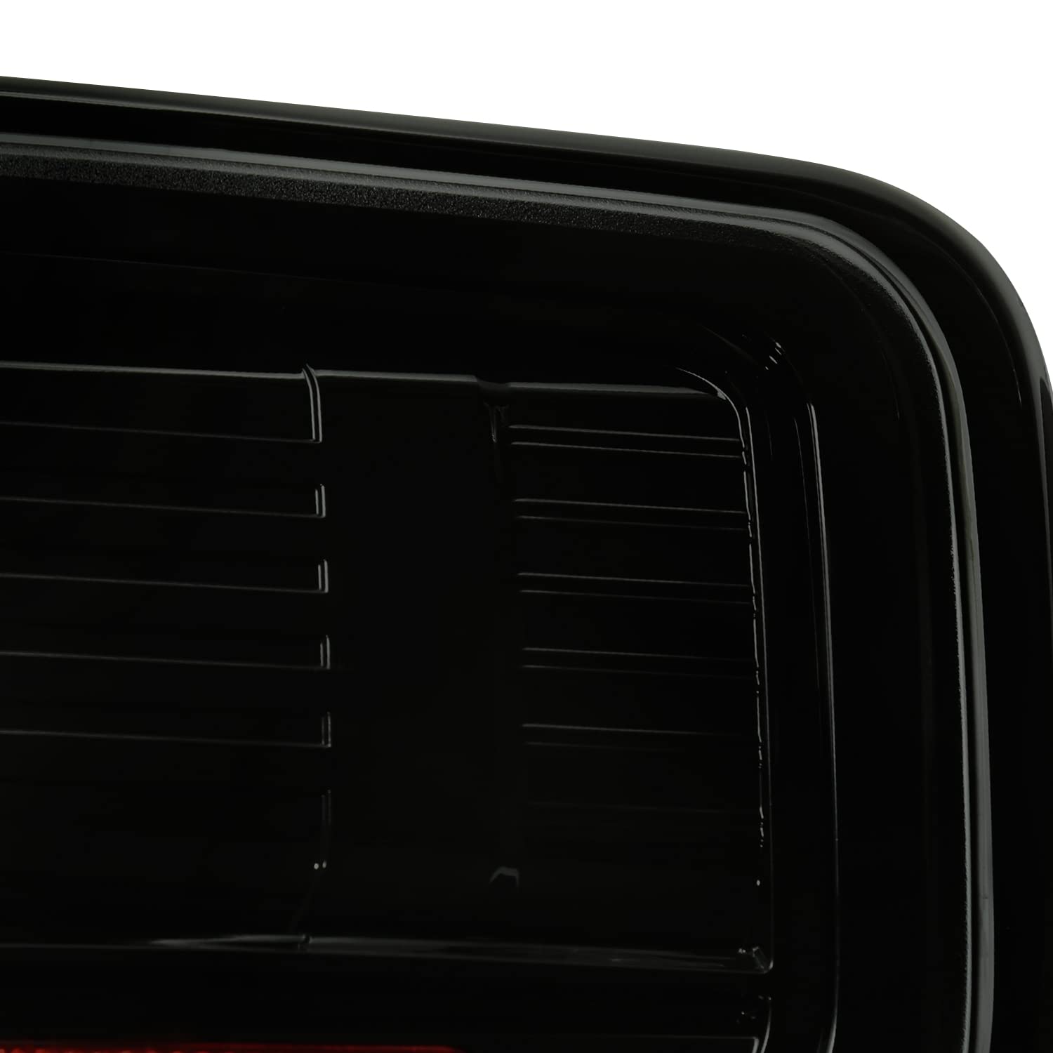 Spec-D Tuning Glossy Black Smoke LED Tail Lights Pair for 2009-2014 Ford F150 - Left & Right Assembly with Light Bar | Upgrade for Truck, Off-Road & Night Driving
