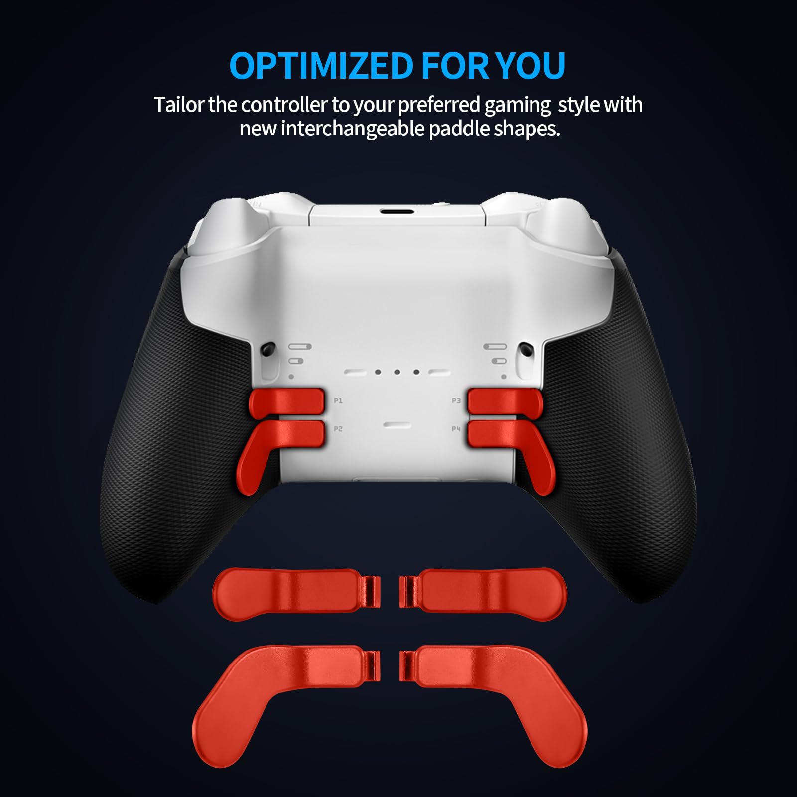 Xbox Elite Controller Series 2 Accessories - 13 in 1 Repair Kit with Replacement Paddles, Thumbsticks, Analog Sticks, 2 D-Pads & Tool | Gaming Controller Parts for Enhanced Performance & DIY Fixes | Perfect for Competitive Gaming & Controller Maintenance