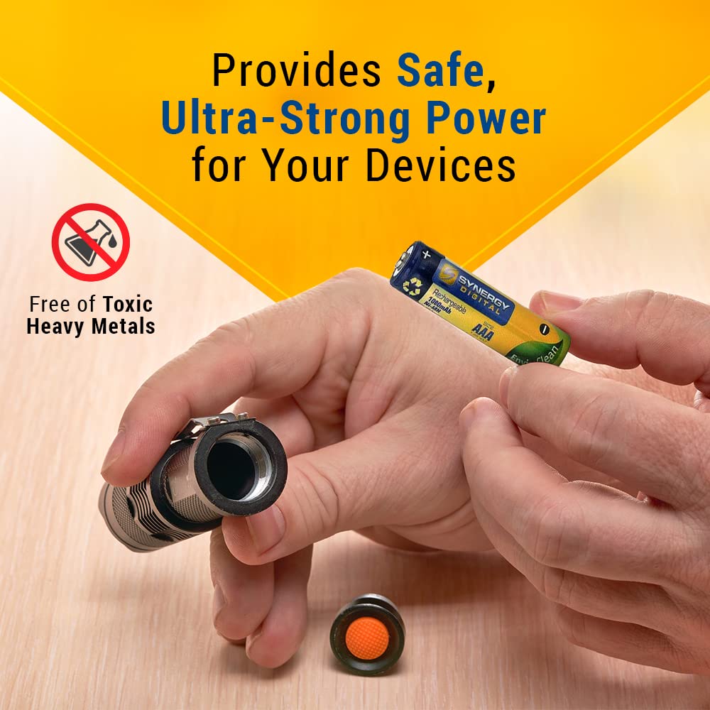 Synergy Digital AAA Rechargeable Battery for Angelcare AC701 Baby Monitor - Long-Lasting Power for Nursery Safety