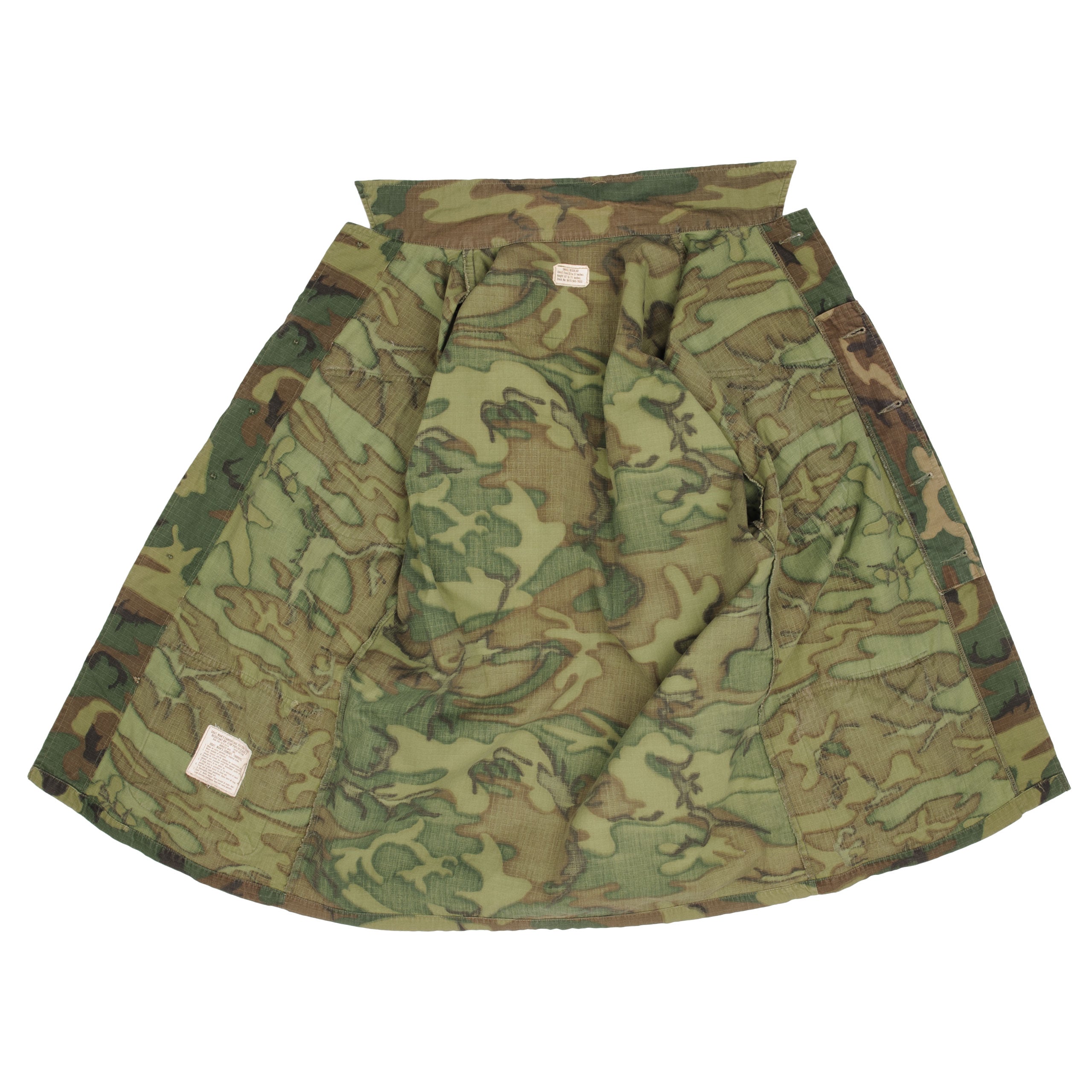 Vintage US Army Tropical Combat Camo Jacket 5th Pattern 1970 Vietnam War Small Regular - Military Reenactment, Outdoor Adventure & Vintage Fashion Collectible
