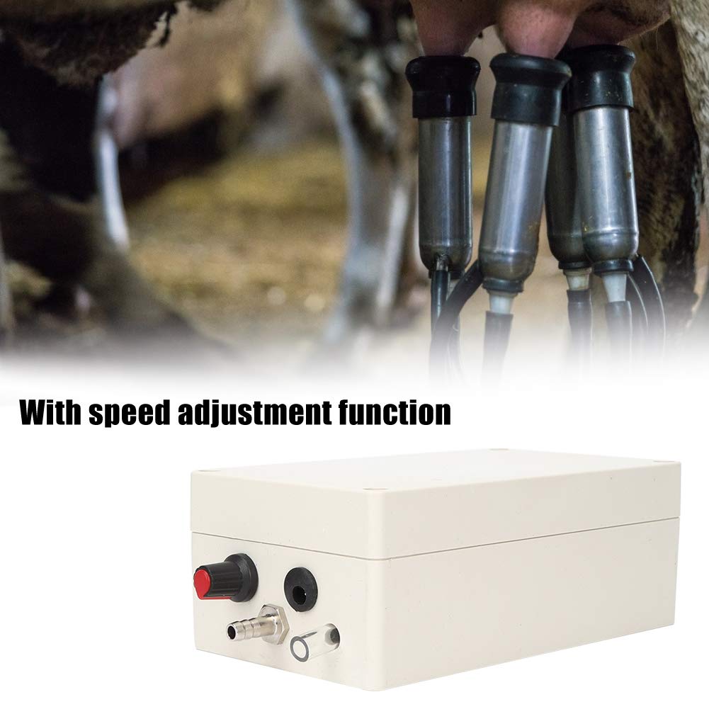 12V 48W Portable Electric Milking Vacuum Pump - Pulsating Milker Machine for Goats, Sheep, Cows, Horses & Donkeys | Durable Farm Equipment for Dairy Animals | Perfect for Small Farms, Homesteads & Veterinary Use