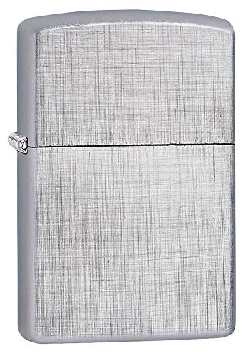 Brushed Chrome Linen Weave