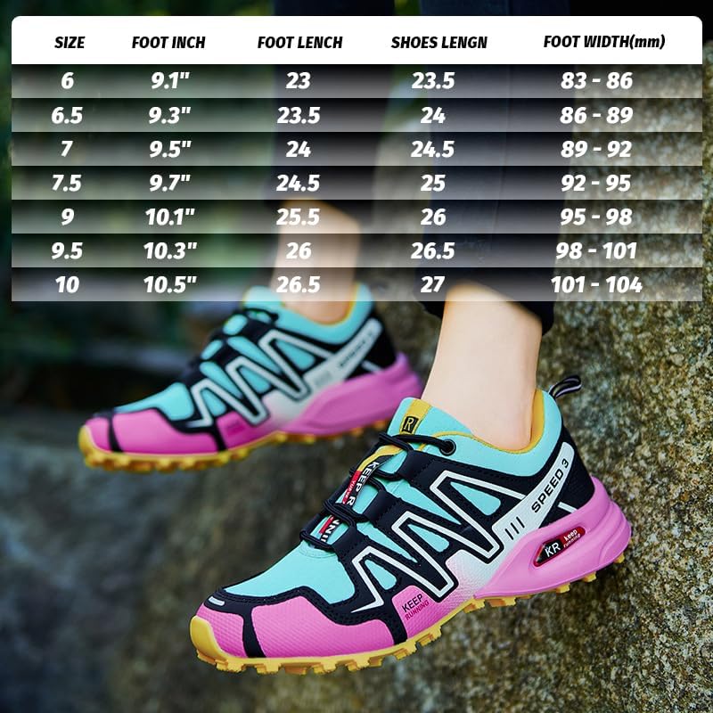 **Breathable Women's Hiking Shoes - Waterproof, Lightweight & Non-Slip Walking Shoes for Outdoor Activities - Perfect for Camping, Trekking, Tennis & Casual Wear**