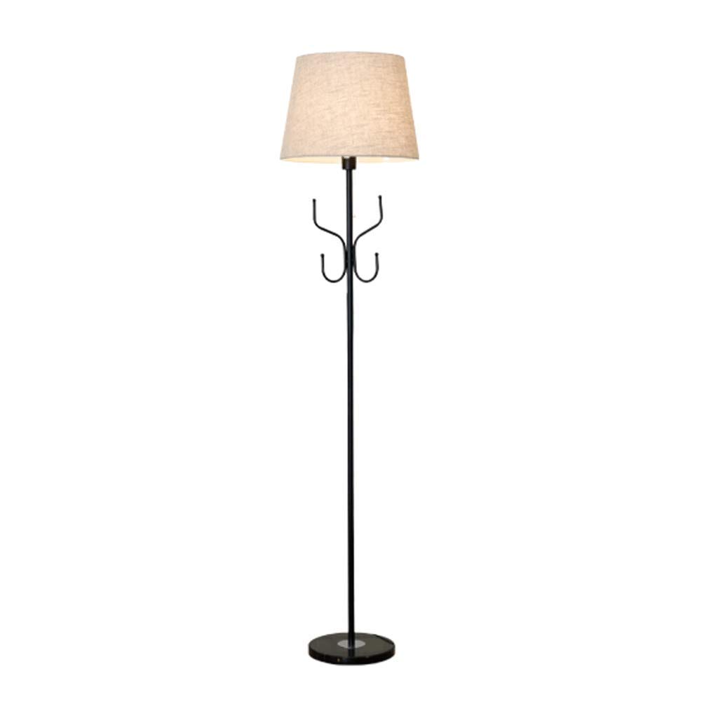 ZCYXQR Modern Floor Lamp for Living Room & Bedroom - Creative Nordic Design with Hangers, Warm White Light - Perfect for Reading Corner, Bedside Lighting, and Home Decor
