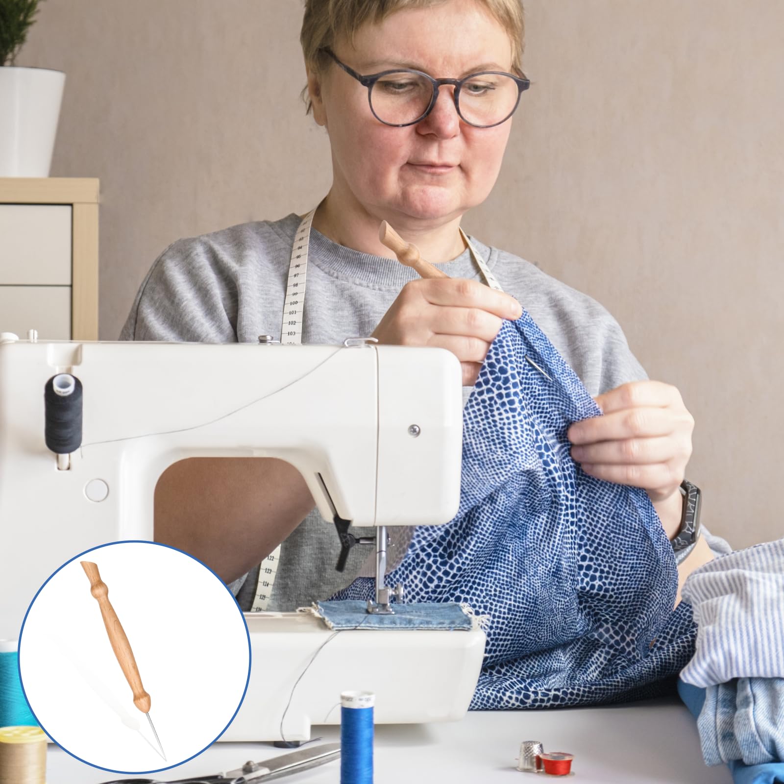 Professional Sewing Stiletto Tool - Precision Pressing Awl for Perfect Seams & Fabric Alignment | DIY Handmade Quilting, Dressmaking & Tailoring Tool | Ideal for Seamstresses, Quilters & Crafters