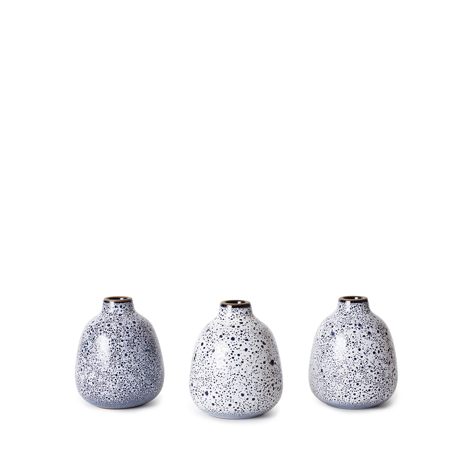 Buddy Vase in Opaque White and Midnight - Elegant Home Decor for Flowers, Centerpieces & Wedding Decorations