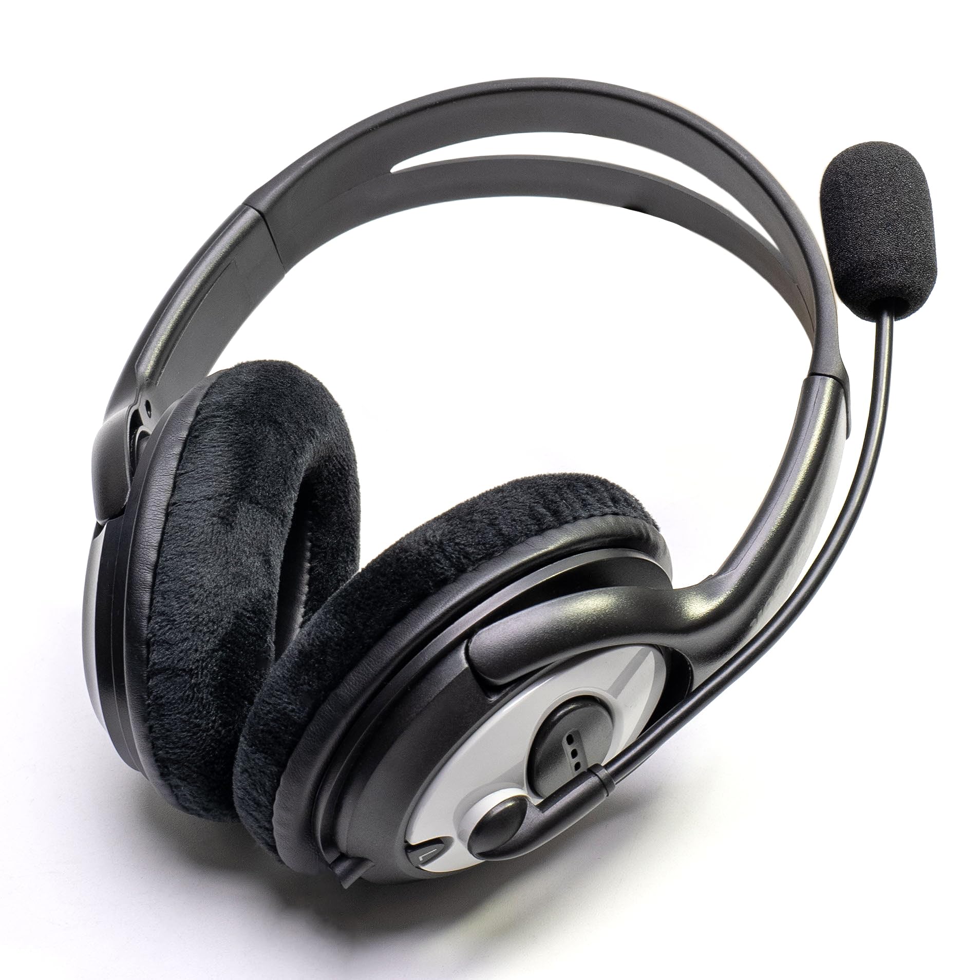 Foam Ear Pads & Microphone Cover for Microsoft LifeChat LX-3000 Headset - Velvet/Velour Cushion Replacement for Comfort & Noise Isolation - Perfect for Gaming, Office Calls & Online Meetings