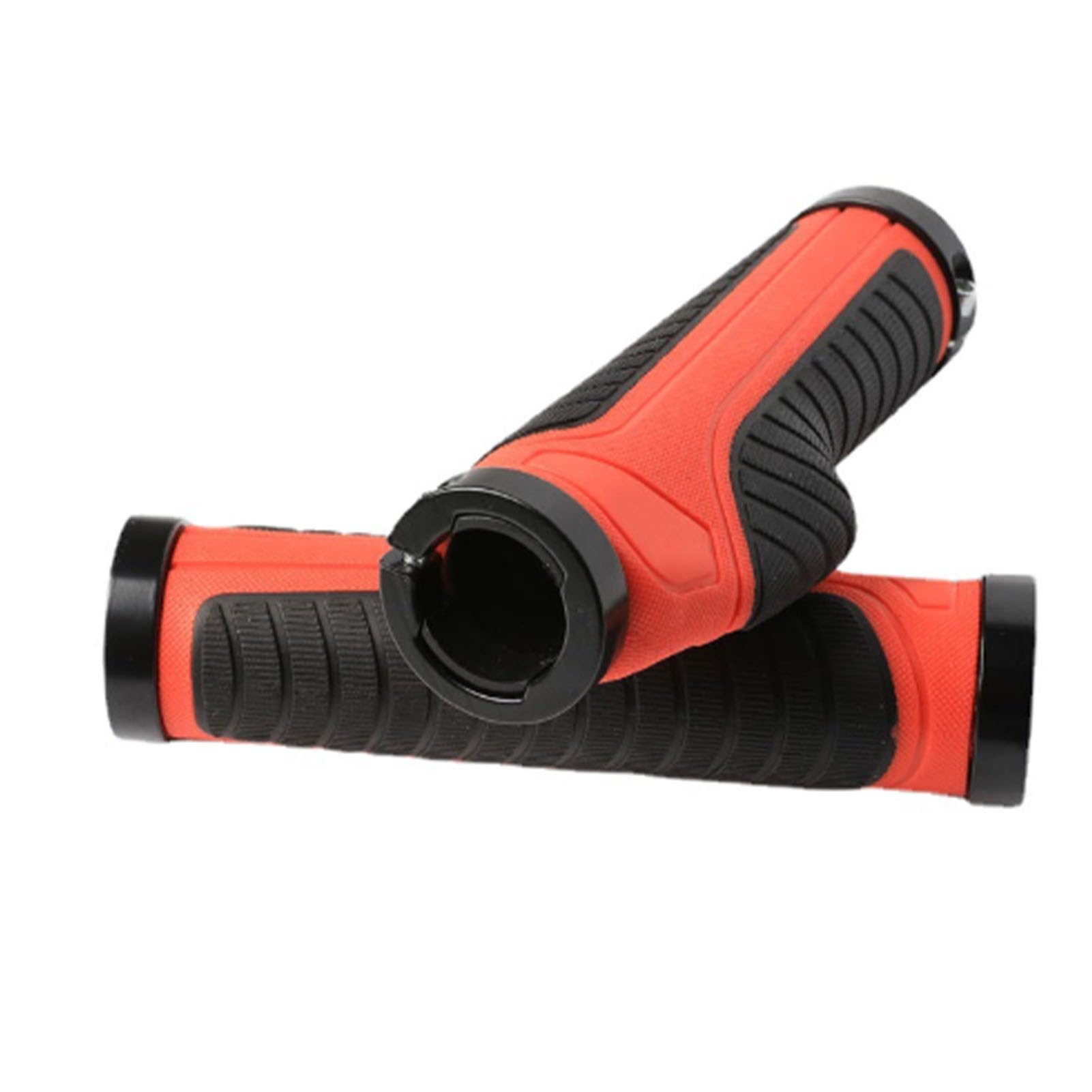 2Pcs Ergonomic Bicycle Handlebar Grips, 13cm/5.1in Anti-Slip Dual Lock Design, Breathable Fixed Handles for Mountain Bikes, Road Bikes, and Commuter Cycling
