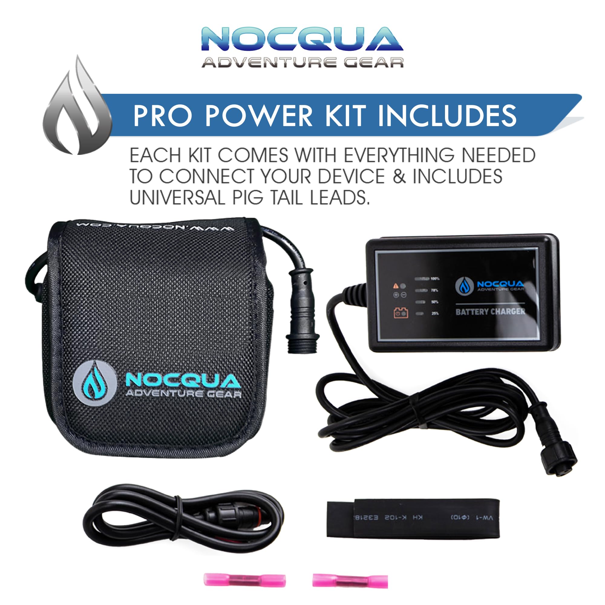 Waterproof 12V Rechargeable Battery & Charger Kit for GPS, Fish Finders, Depth Sounders - Power Your Marine Electronics On The Go - Perfect for Boating, Fishing & Outdoor Adventures