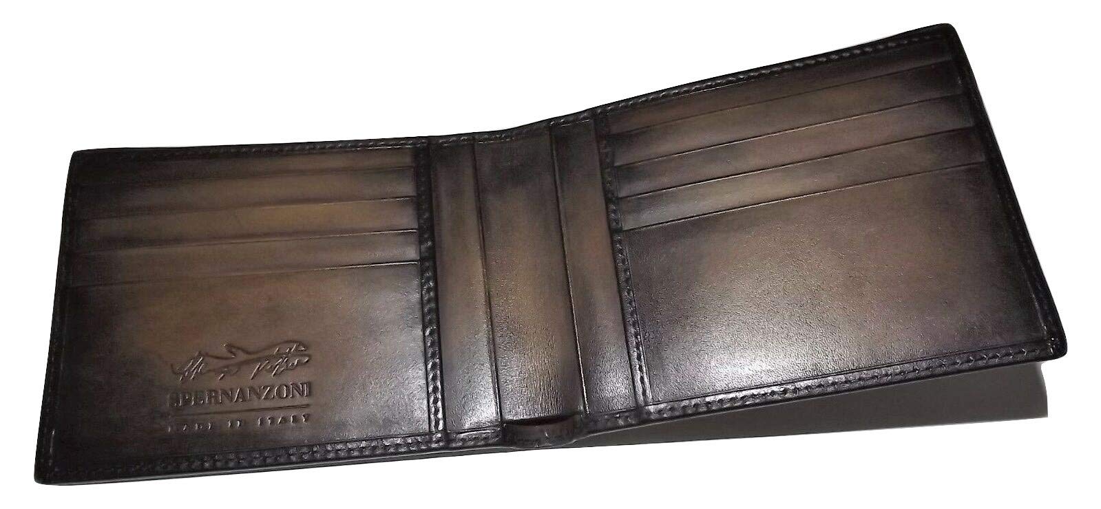 Premium Men's Italian Leather Bifold Wallet - 8 Card Slots & RFID Protection - Mocha Brown - Perfect for Everyday Use & Travel