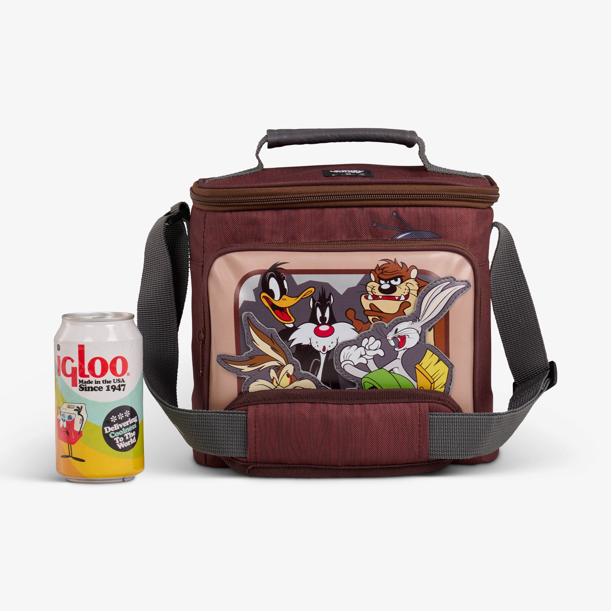 Looney Tunes TV Square Insulated Lunch Box Cooler Bag for School, Work & Picnics - Official Licensed Merchandise