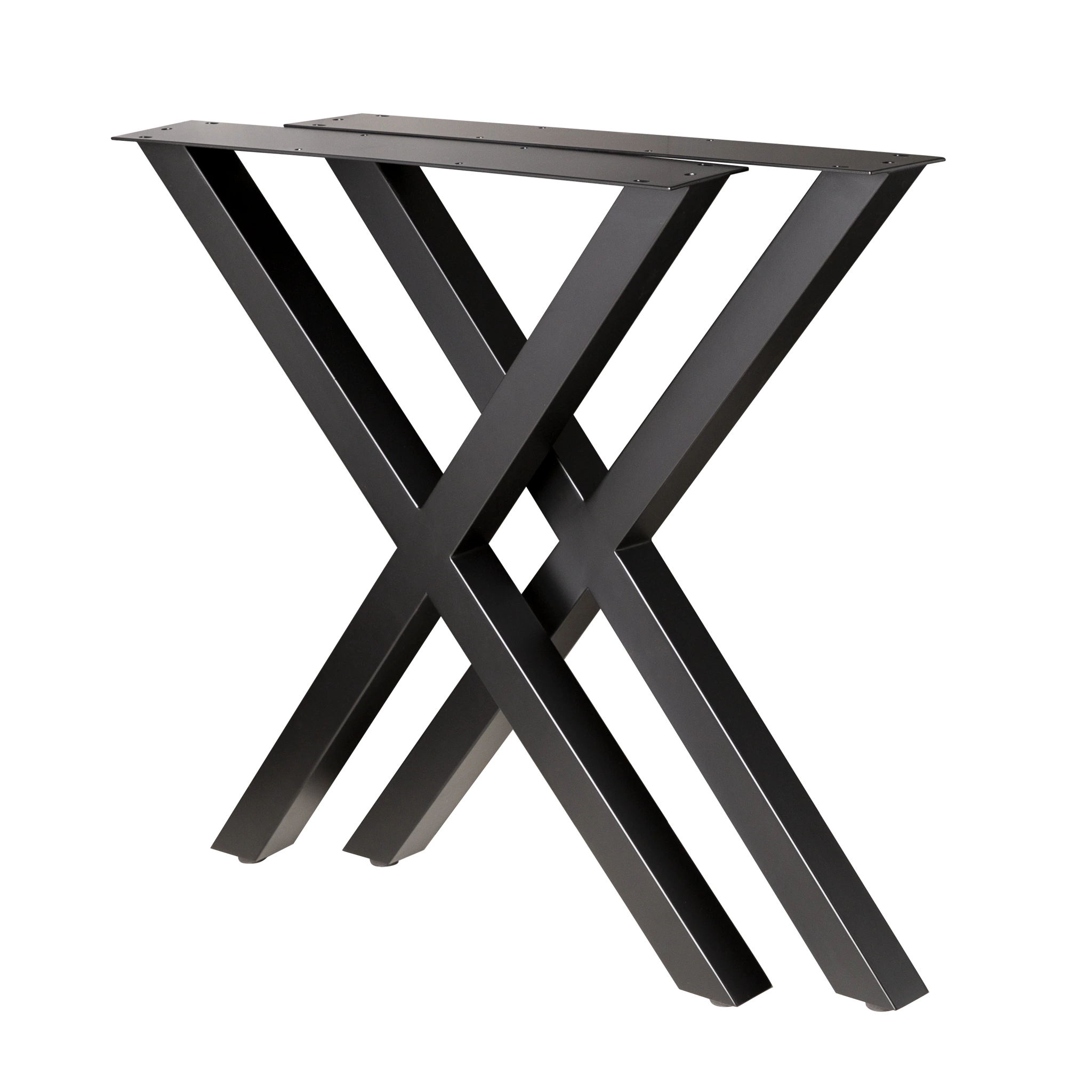 Sturdy 50x50mm Cross Dining Table Legs 26x26x28 Inches - Perfect for Farmhouse, Rustic, and Industrial Style Tables