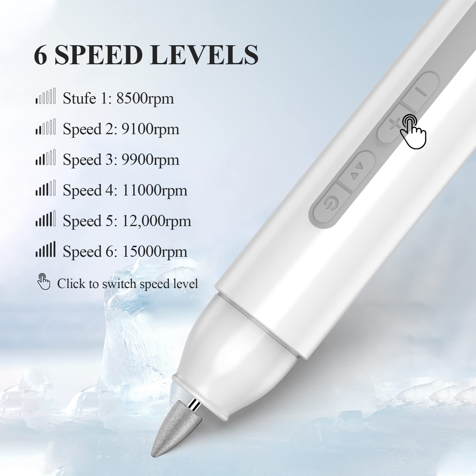 TOUCHBeauty Cordless Electric Nail Drill Machine - Professional Acrylic Nail Kit with Portable Nail File & Polishing Tool for Manicure Pedicure | Perfect for Home Salon & DIY Nail Care | Gift for Nail Lovers