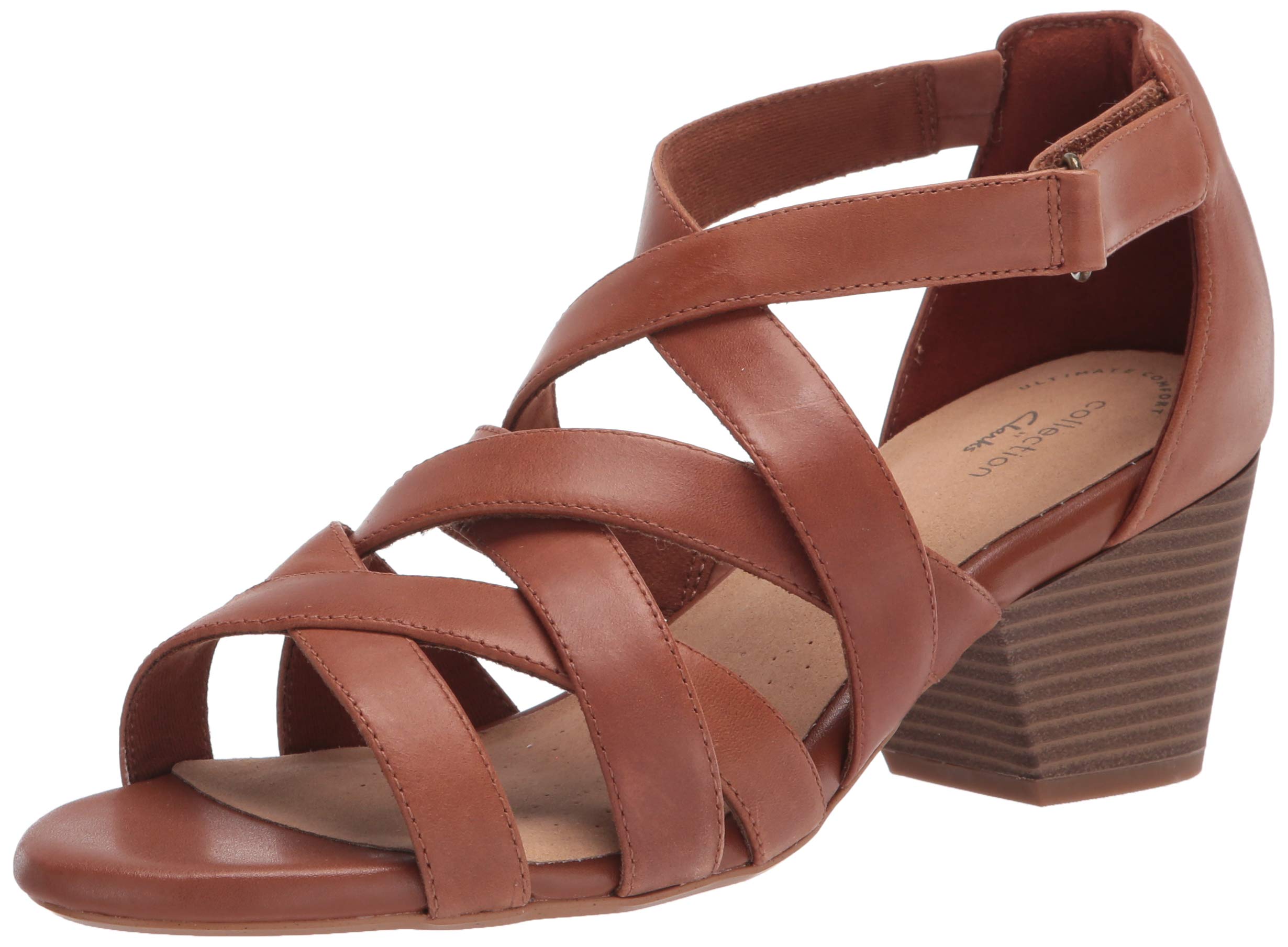 Clarks Women's Lorene Pop Heeled Sandals - Comfortable Dressy Strappy Heels for Weddings, Parties & Summer Outfits