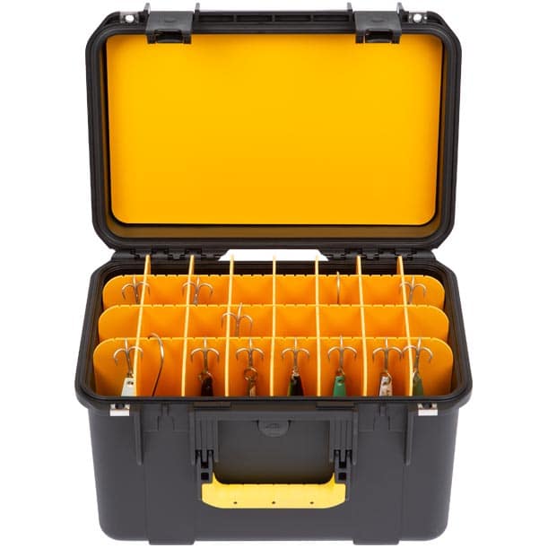 SKB Deep Lure Case - Waterproof Fishing Tackle Storage Box for Bass Trout Saltwater Fishing Gear - Perfect for Boat Kayak Shore Fishing Trips