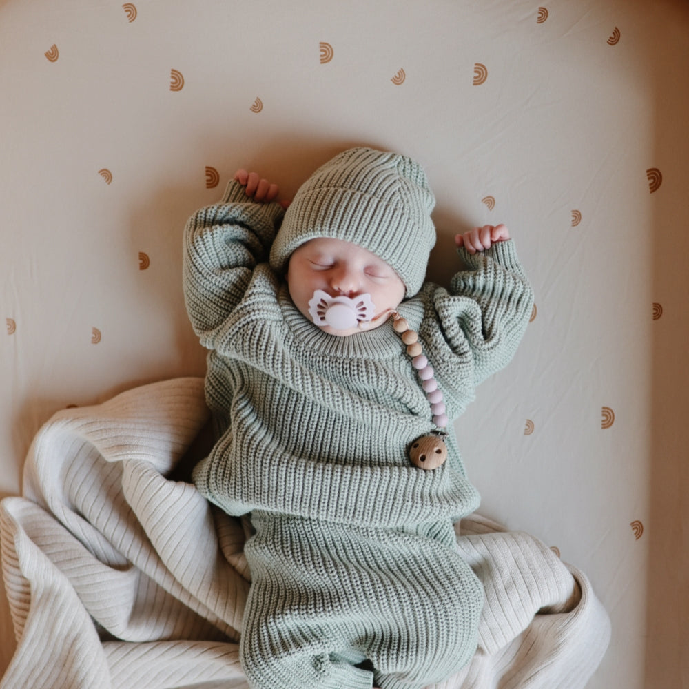 Breathable Stretchy Crib Sheet - Soft Organic Cotton Fitted Baby Crib Mattress Cover - Perfect for Nursery, Daycare & Travel Use