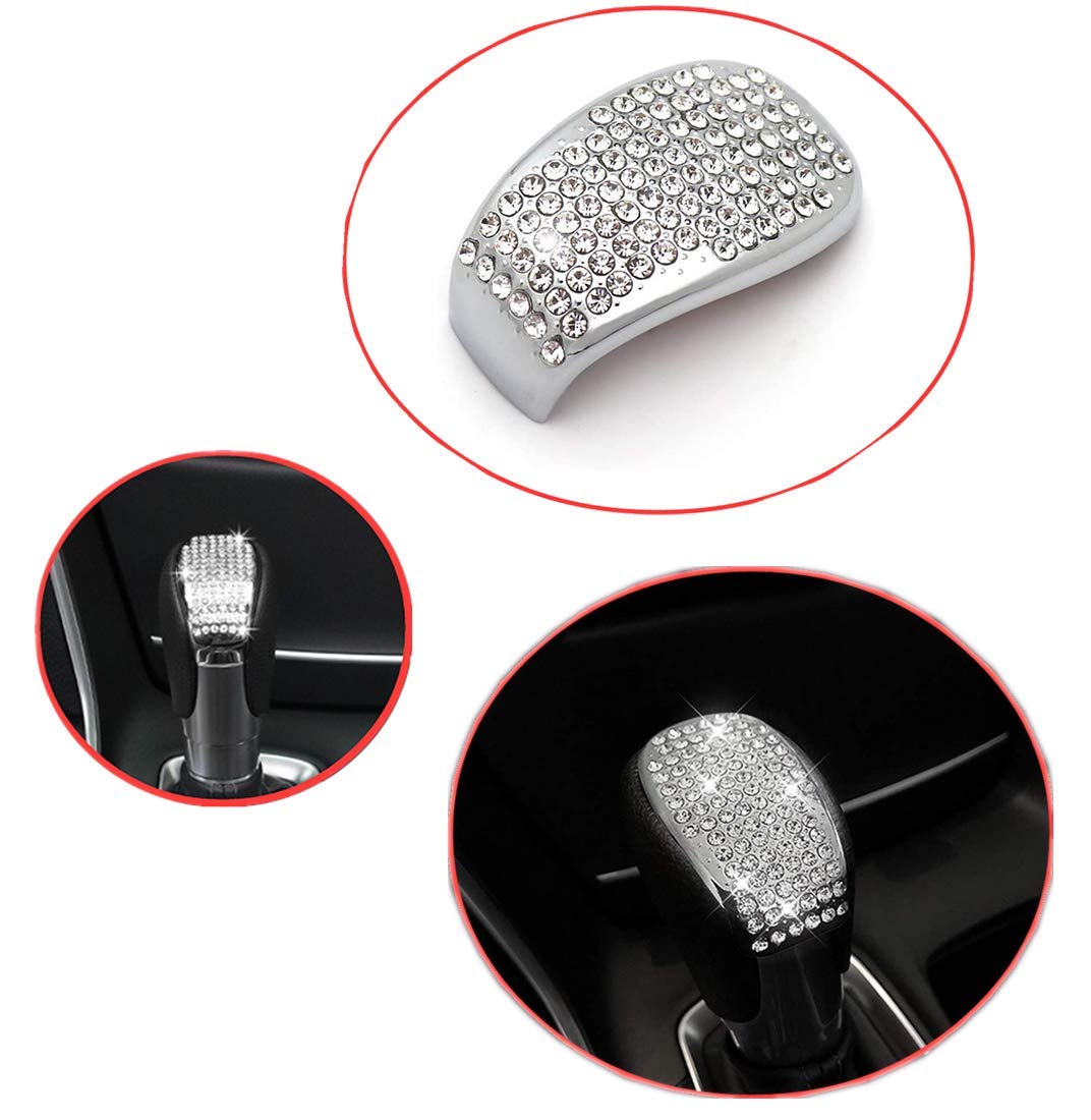 Sparkling Rhinestone Gear Shift Cover for Honda Accord 2018-2023 Models (Sport/EX/EX-L/Touring) - Bling Car Accessories | Enhances Interior Style & Adds Luxury Touch to Your Sedan