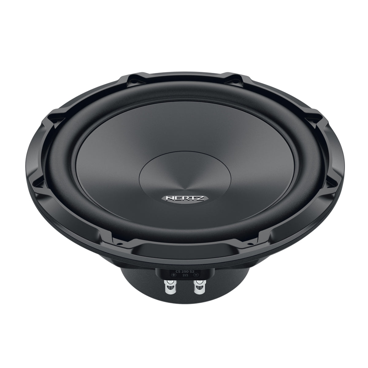 Hertz CS 250 S4 10-Inch 4 Ohm Single Voice Coil Car Subwoofer - Powerful Bass for Car Audio Systems, Home Theater & DJ Setups