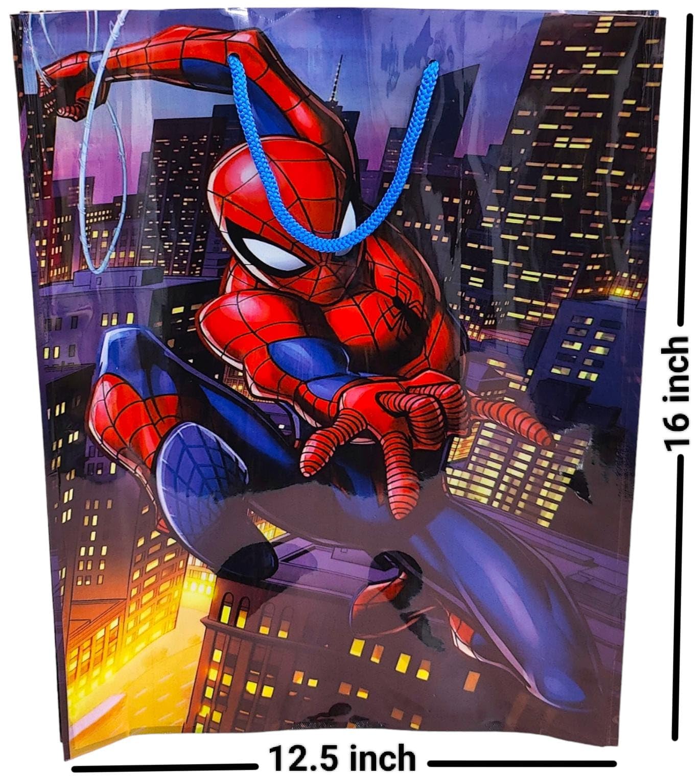Cartoon Themed Paper Amanvani Carry Bags - Pack of 6 | Kids Birthday Party Favor Gift Bags | Return Gifts for Boys | Eco-Friendly Goody Bags for Birthday Parties, School Events & Festive Celebrations