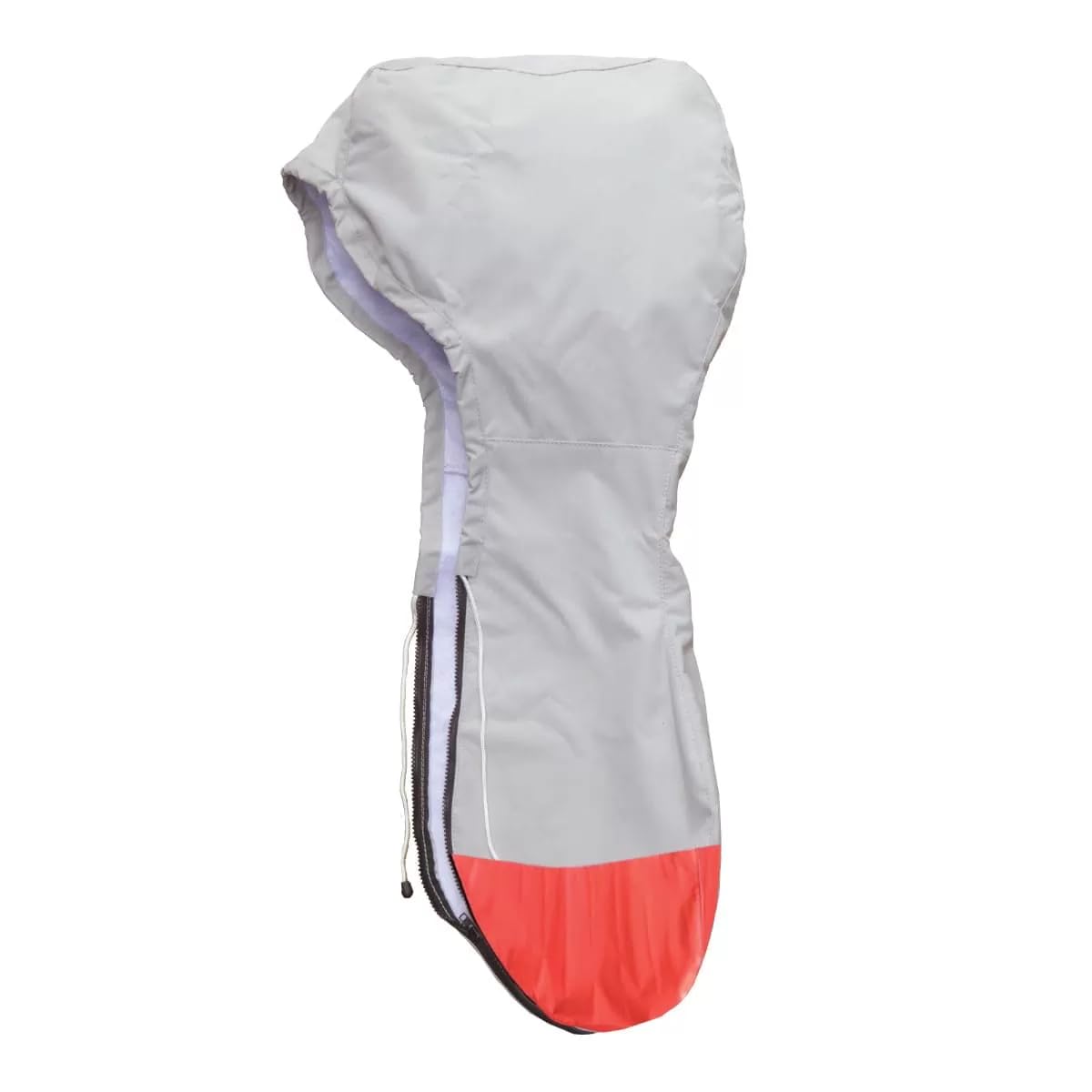 Oceansouth Full Outboard Motor Engine Cover - Waterproof & UV Resistant (Gray, Fits 50HP to 150HP) - Perfect for Boat Storage, Winter Protection & Marine Use