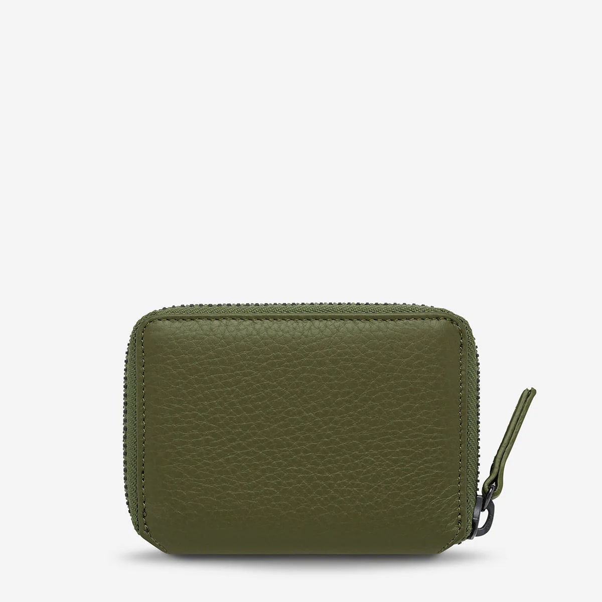 Status Anxiety Wayward Leather Wallet for Men - Khaki Genuine Leather Slim Bifold Wallet - Perfect for Everyday Use, Travel & Gifting
