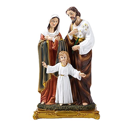 Ebacastle Holy Family Figurine Set - Jesus, Mary & Joseph Nativity Statues for Christmas Decorations | Religious Home Decor & Holiday Gift for Christian Families | Perfect for Nativity Scenes, Church Displays & Festive Tabletop Decor