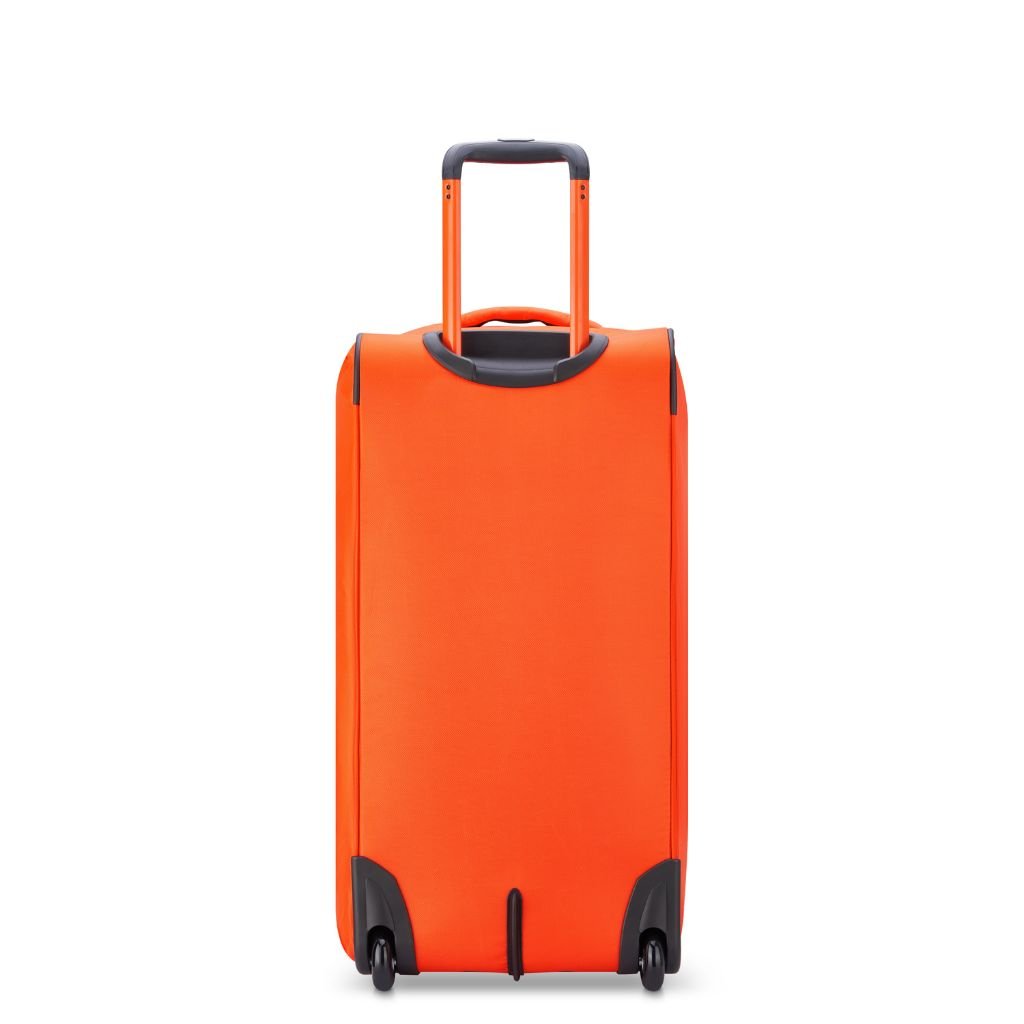 Jeep 73cm Duel Wheel Lightweight Medium Duffle Bag - Orange | Water-Resistant Travel Duffel for Gym, Sports, Camping & Weekend Getaways