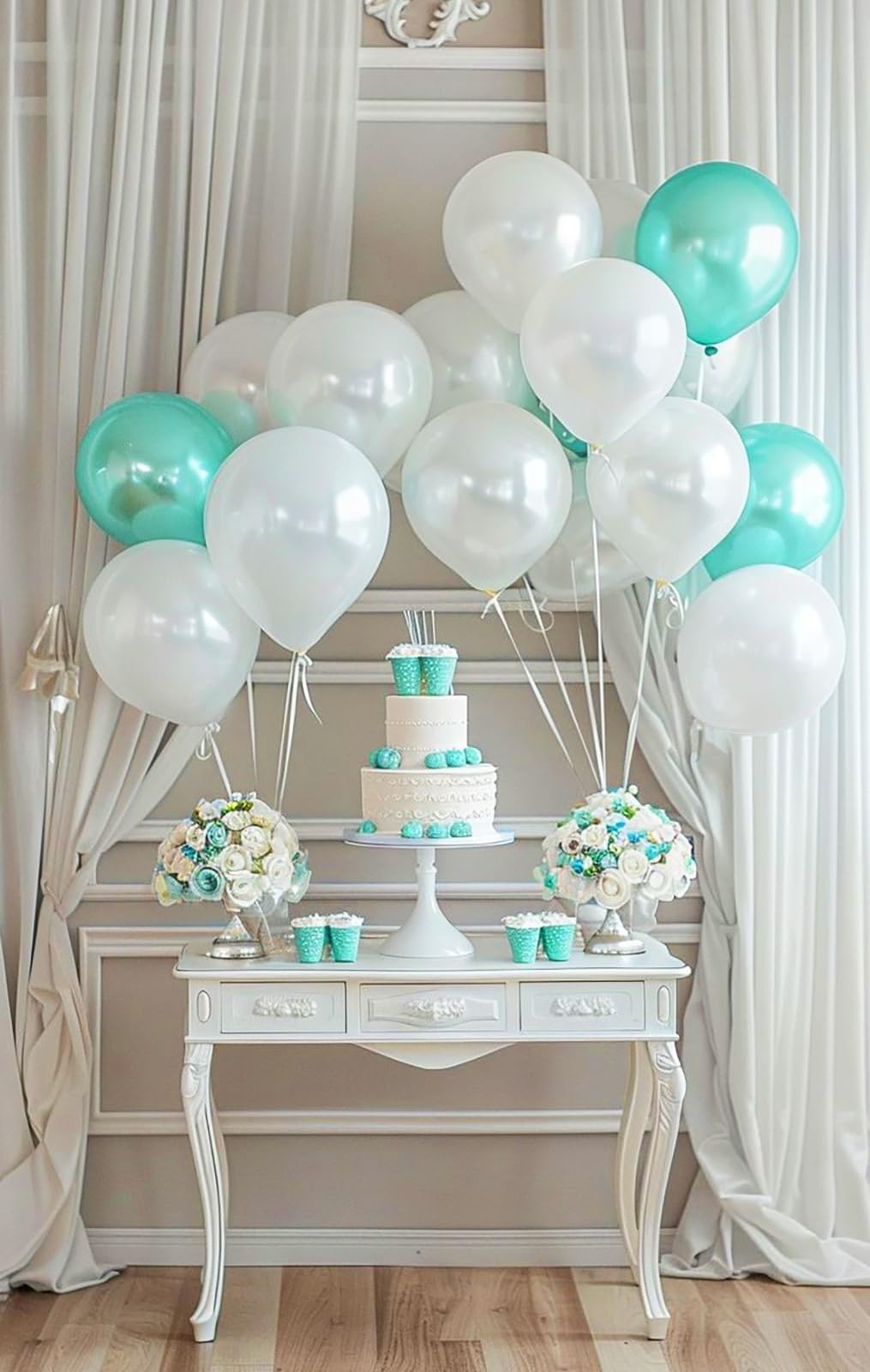 2025 Teal & Black Graduation Party Decorations - 30pcs Balloons Set for Graduation, Birthday & Bridal Shower | Turquoise Balloon Arch Kit for Party Backdrop, Photo Booth & Celebration Decor