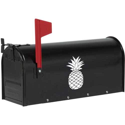 White Pineapple Decal - Versatile Sticker for Car Windows, Phones, Tablets, Laptops - Ideal for Home, Office, and Outdoor Decor